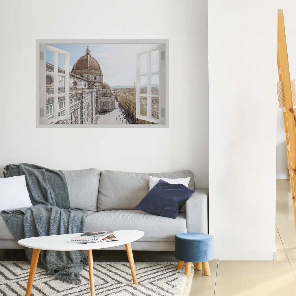 Affiche horizontale autocollante OPEN WINDOW VISTA