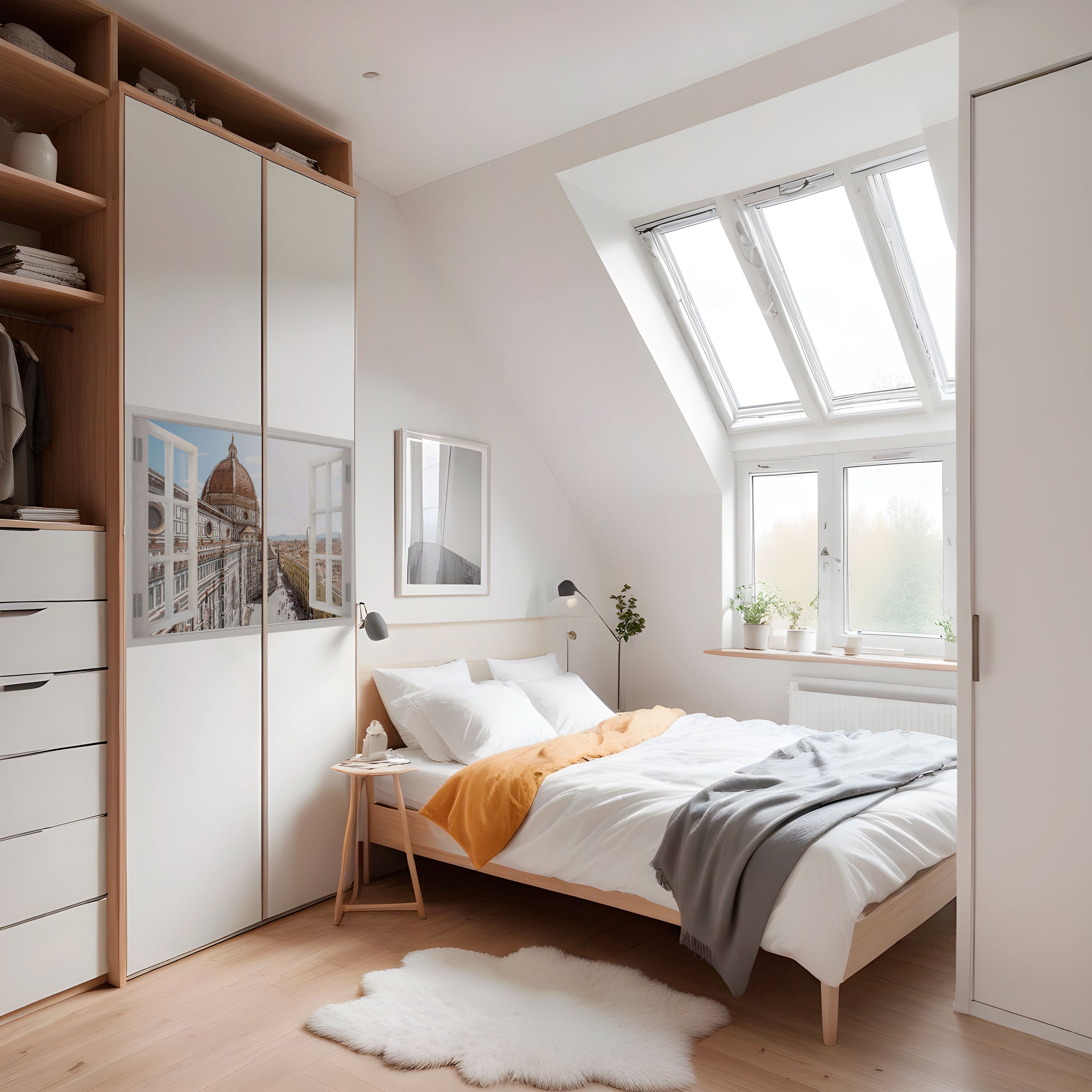 Affiche horizontale autocollante OPEN WINDOW VISTA