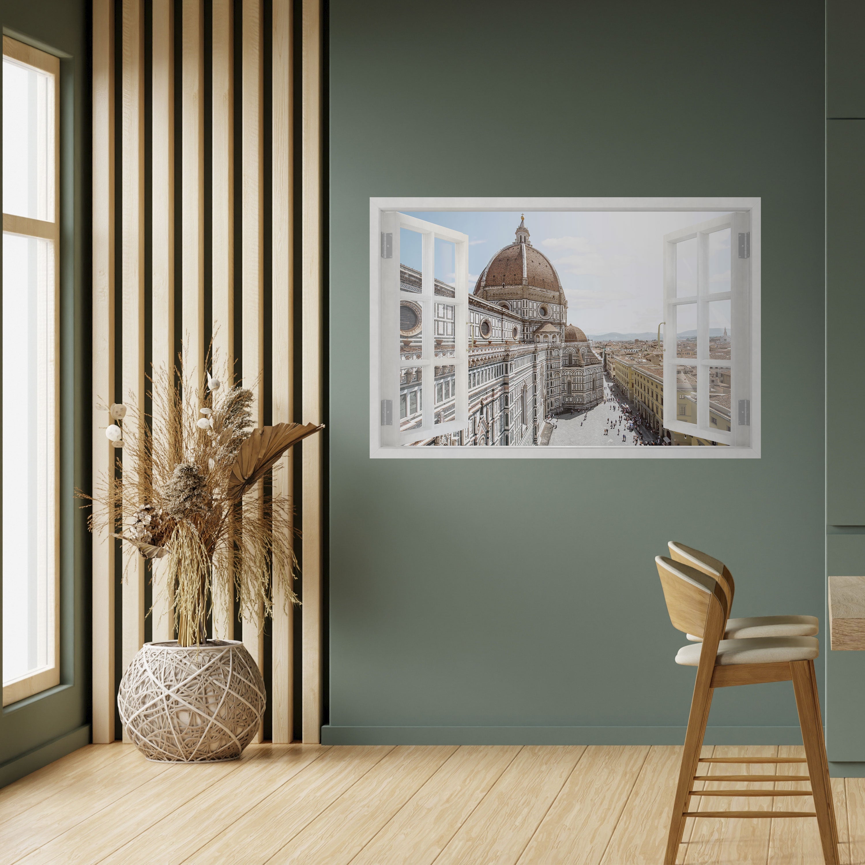 Affiche horizontale autocollante OPEN WINDOW VISTA