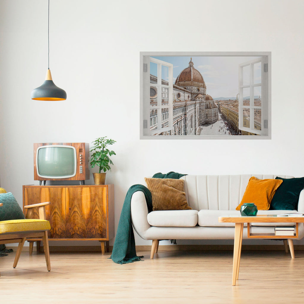 Affiche horizontale autocollante OPEN WINDOW VISTA