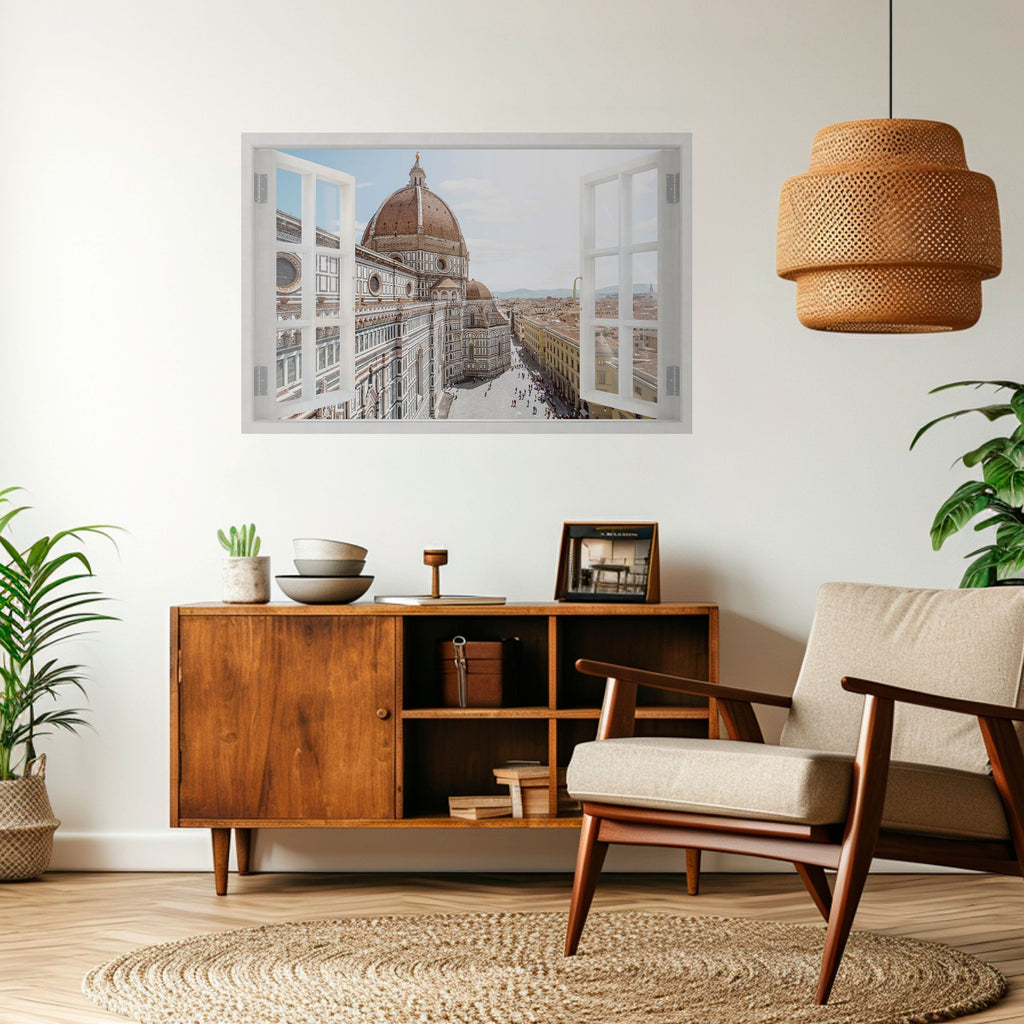 Affiche horizontale autocollante OPEN WINDOW VISTA