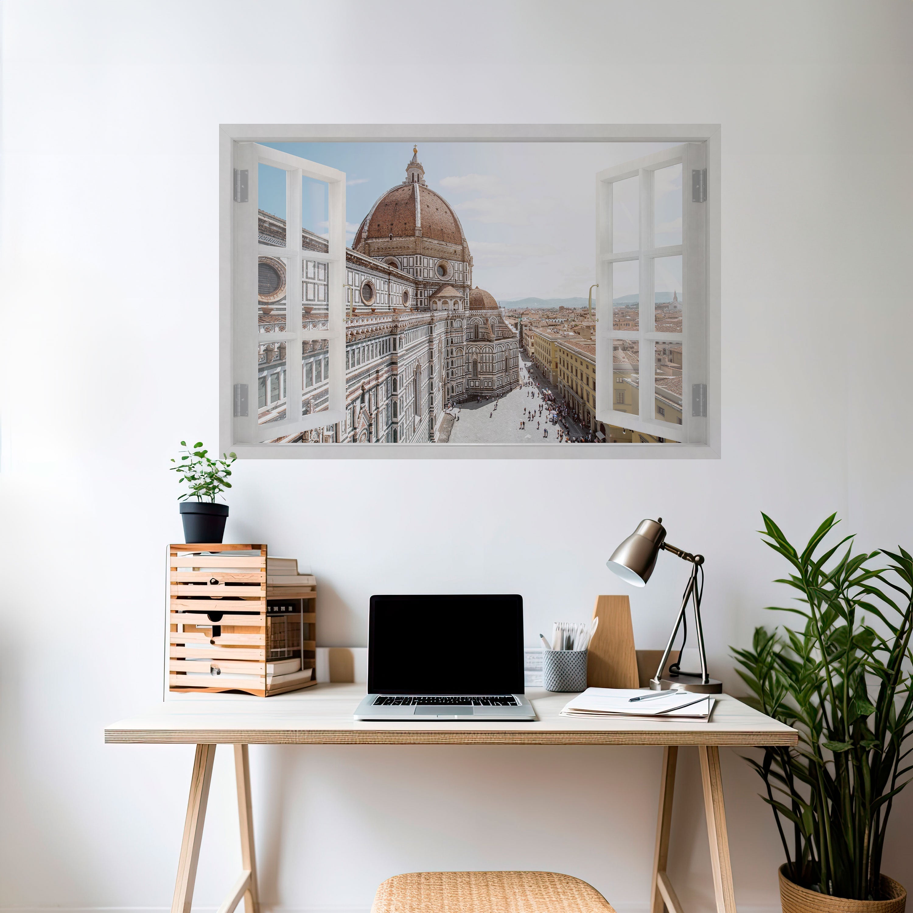 Affiche horizontale autocollante OPEN WINDOW VISTA