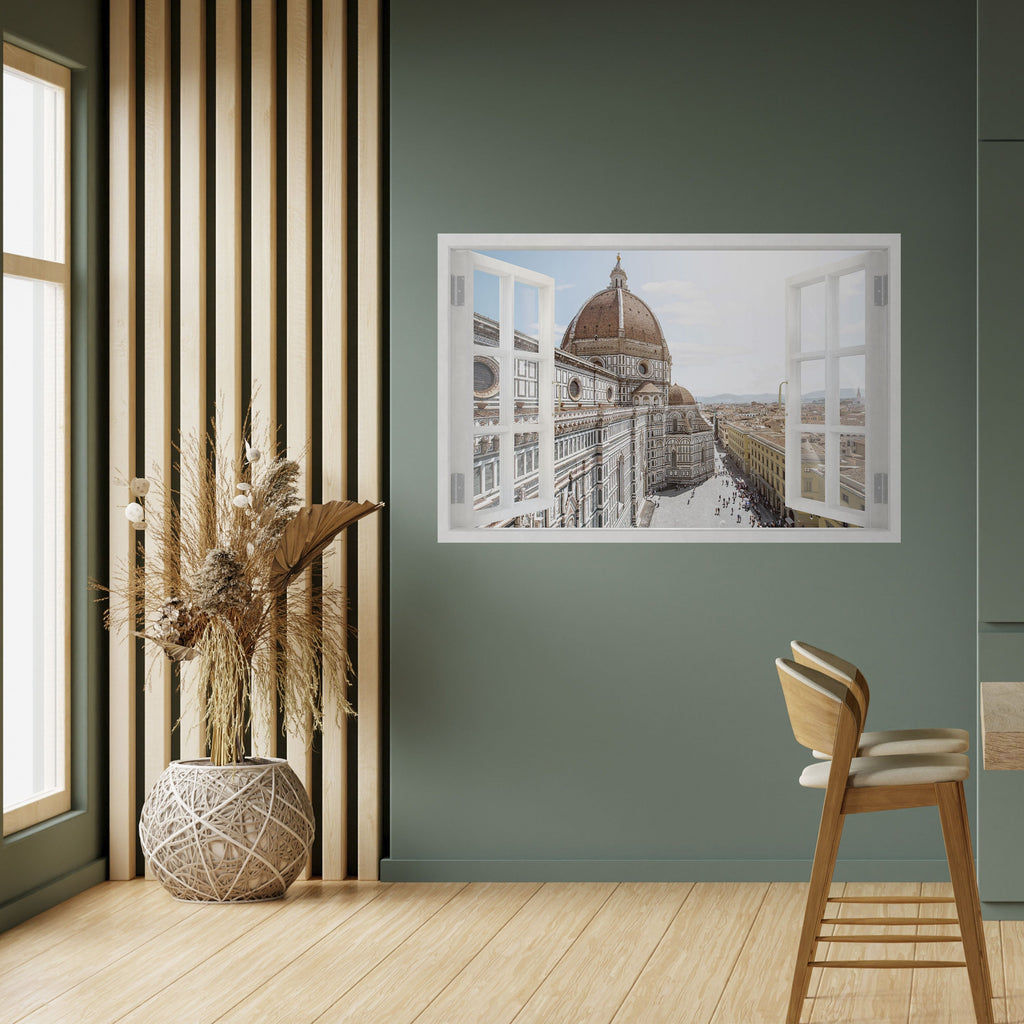 Affiche horizontale autocollante OPEN WINDOW VISTA