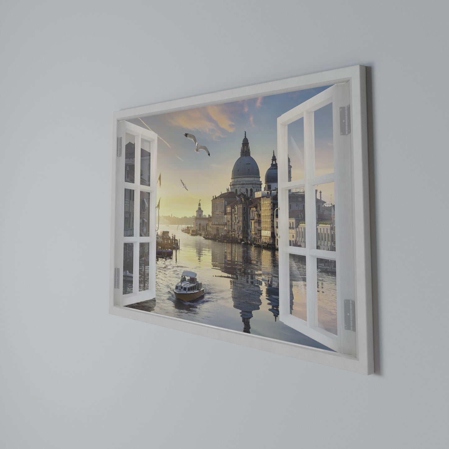 WINDOW TO VENICE Horizontal Canvas Print