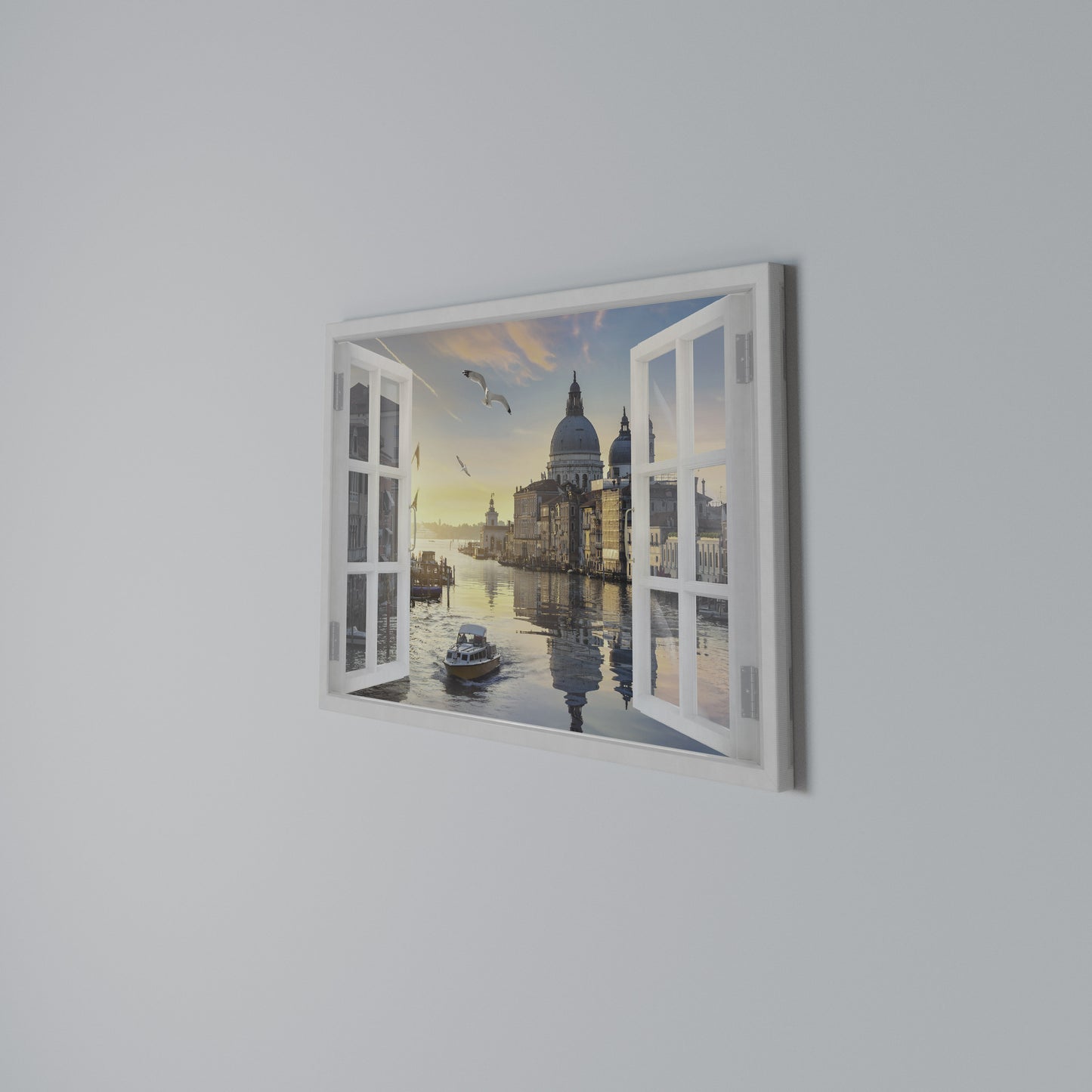 WINDOW TO VENICE Horizontal Canvas Print