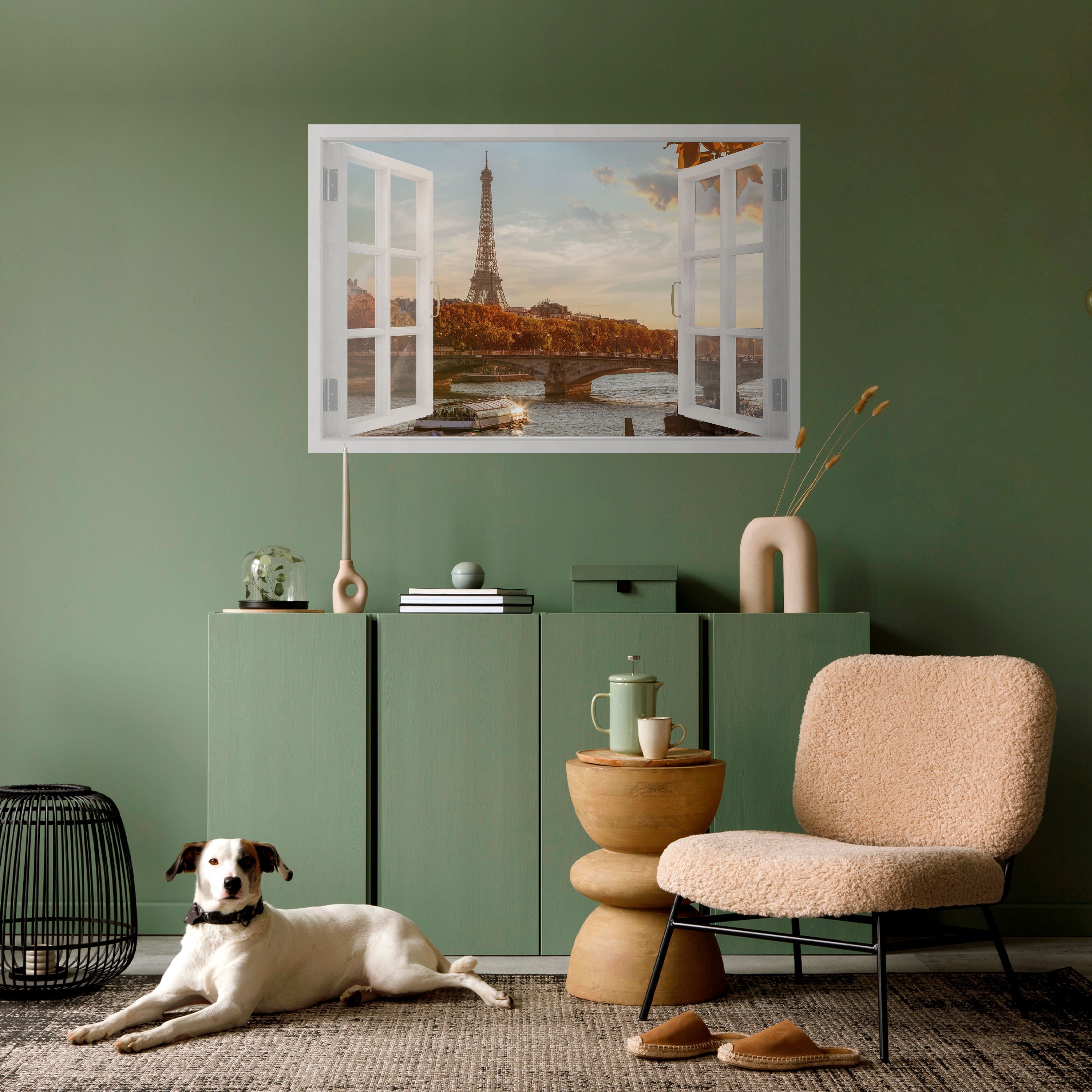 Affiche horizontale autocollante « MURMURES DE LA FENÊTRE EIFFEL »