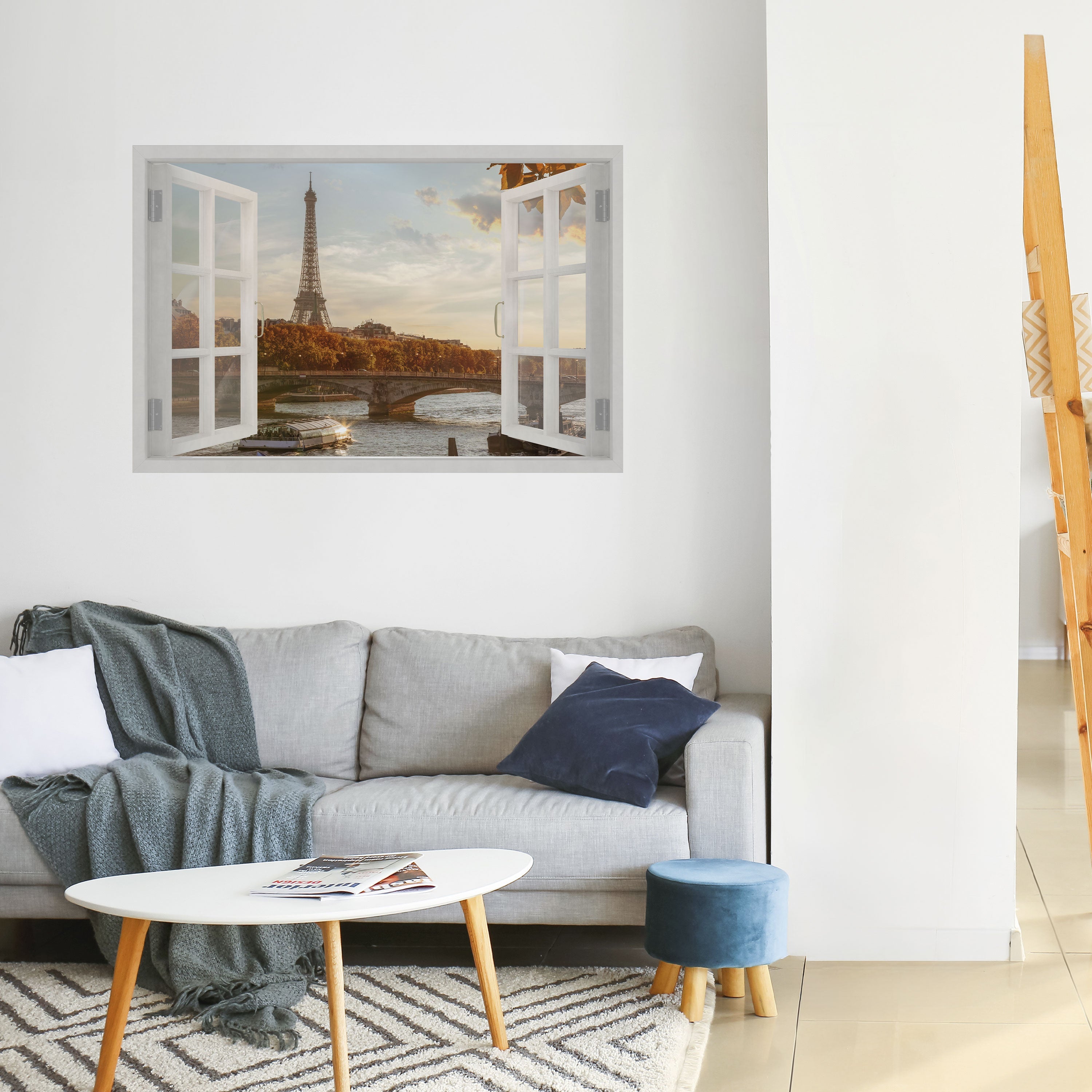 Affiche horizontale autocollante « MURMURES DE LA FENÊTRE EIFFEL »