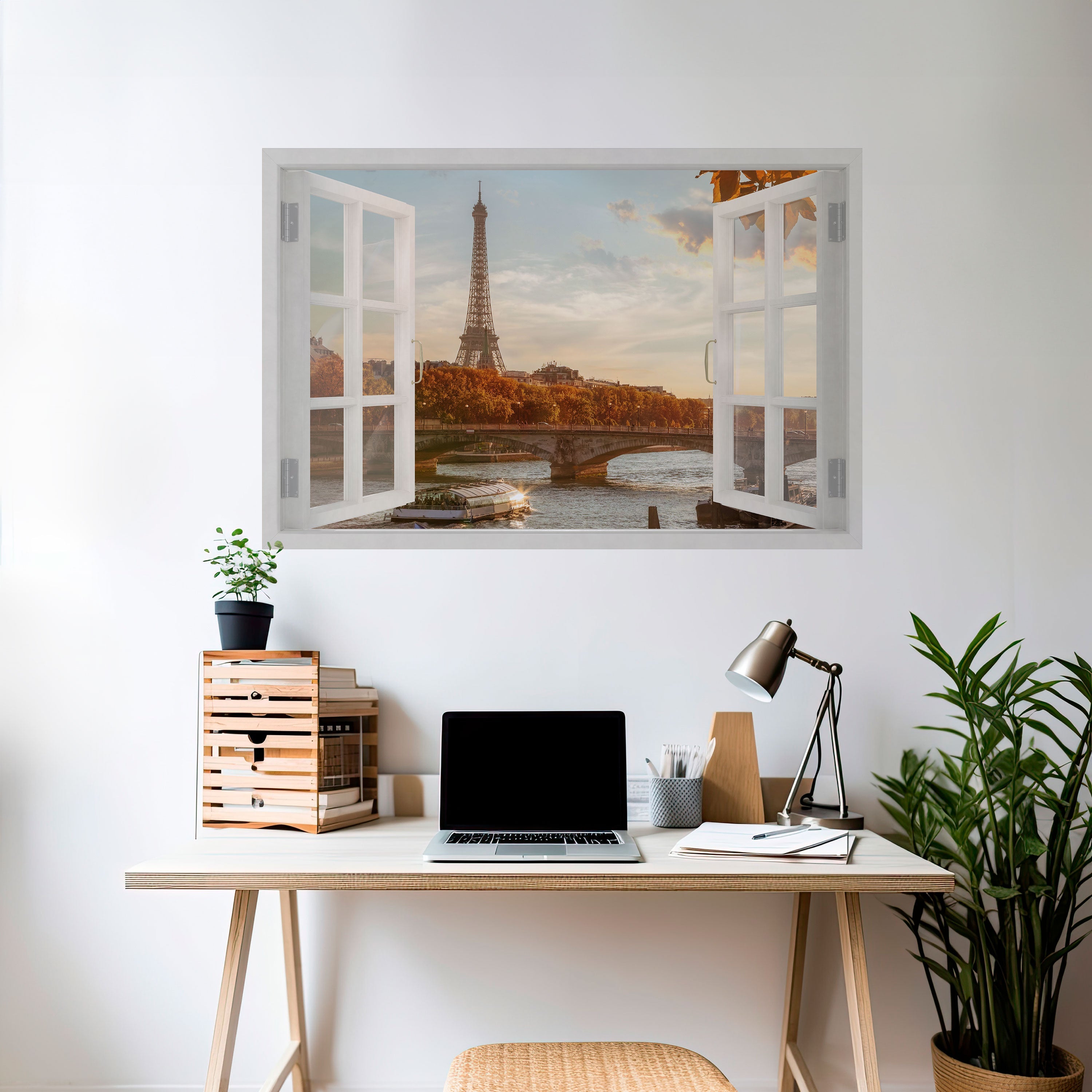 Affiche horizontale autocollante « MURMURES DE LA FENÊTRE EIFFEL »