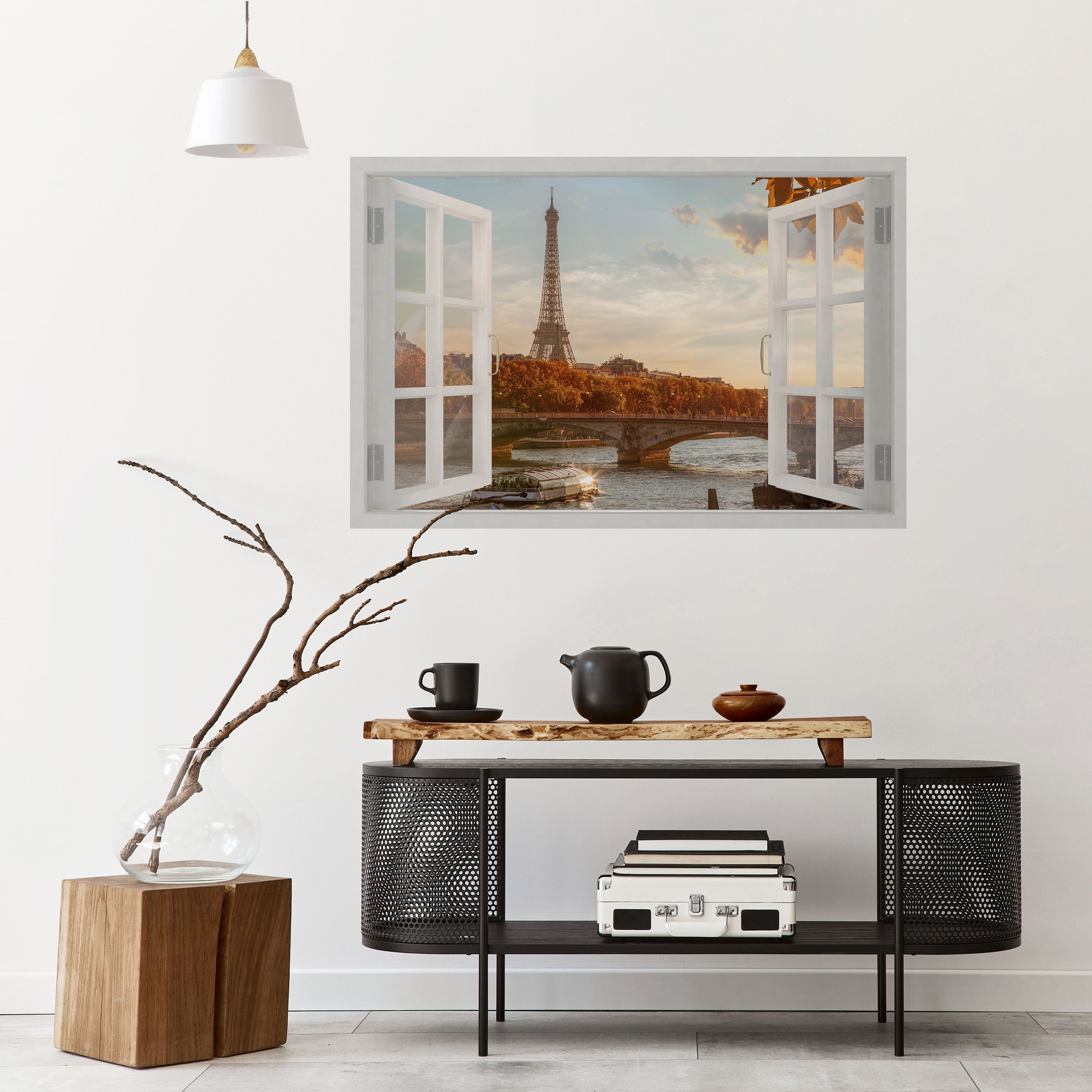 Affiche horizontale autocollante « MURMURES DE LA FENÊTRE EIFFEL »