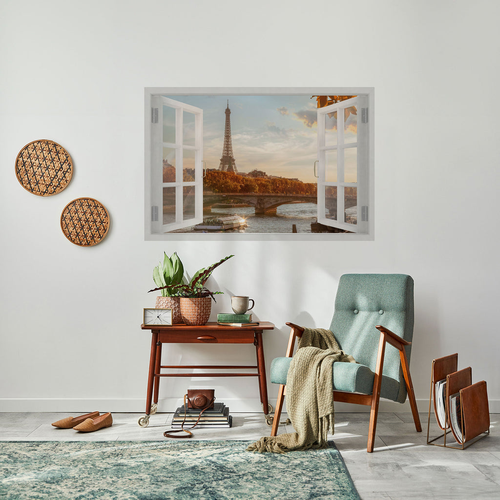 Affiche horizontale autocollante « MURMURES DE LA FENÊTRE EIFFEL »