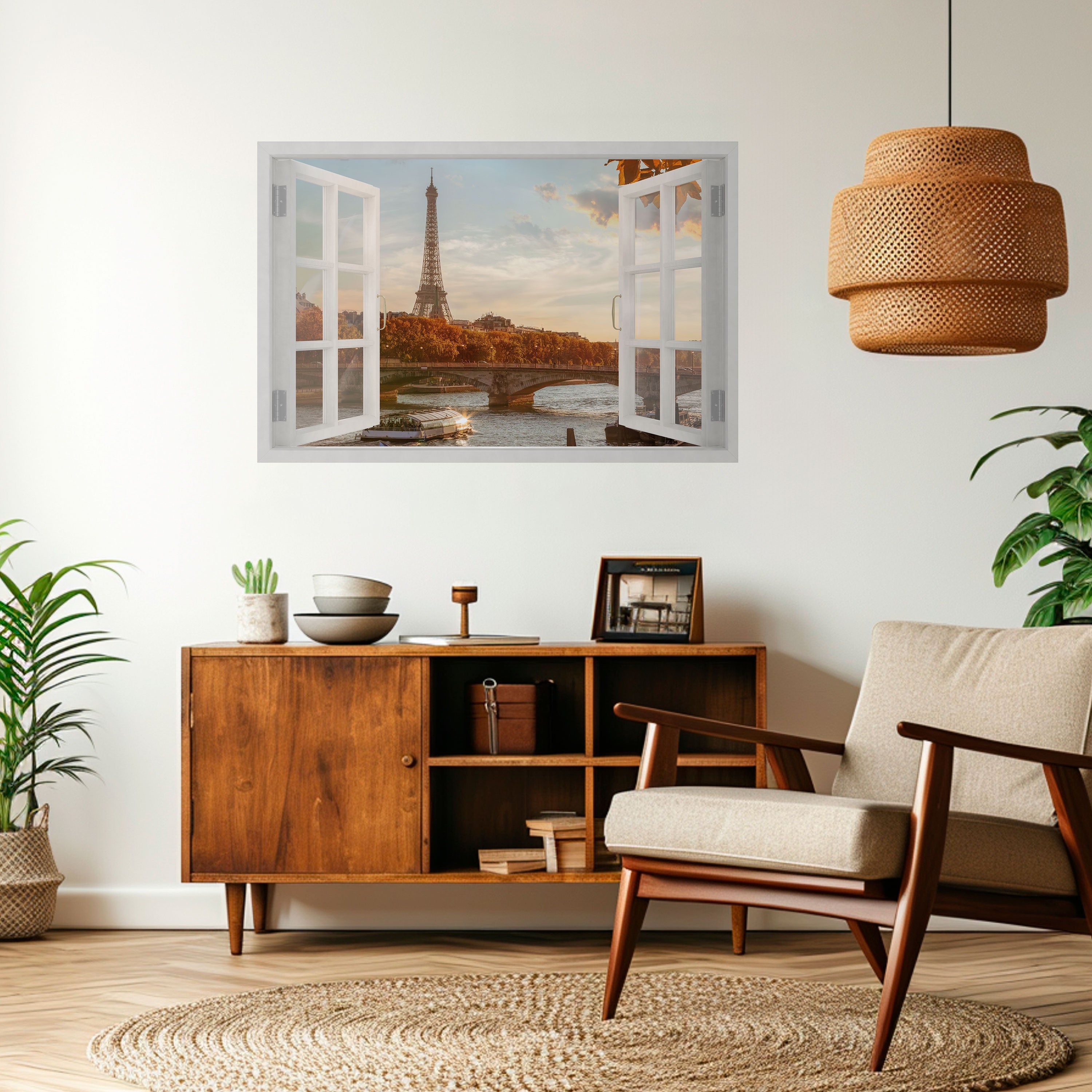 Affiche horizontale autocollante « MURMURES DE LA FENÊTRE EIFFEL »