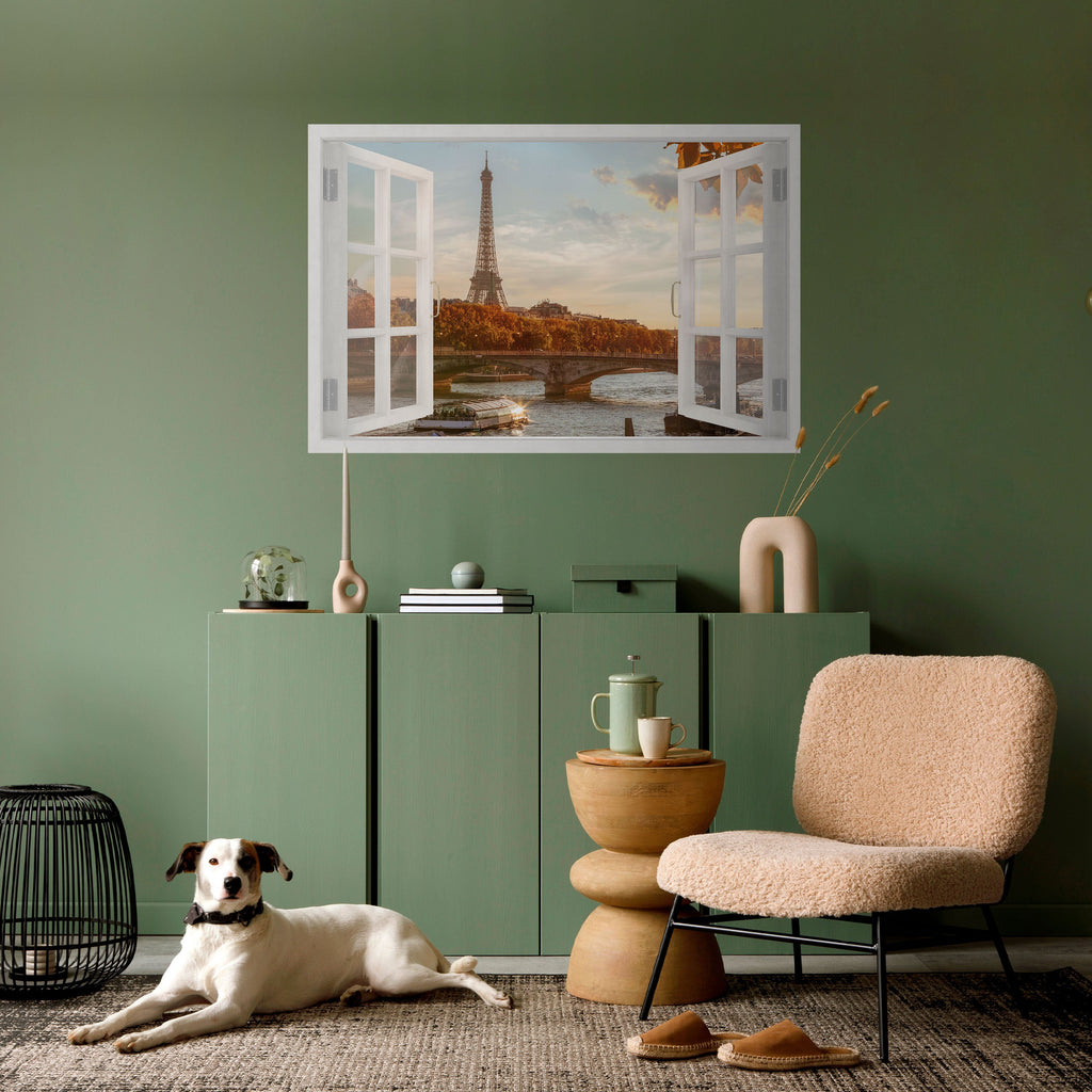 Affiche horizontale autocollante « MURMURES DE LA FENÊTRE EIFFEL »