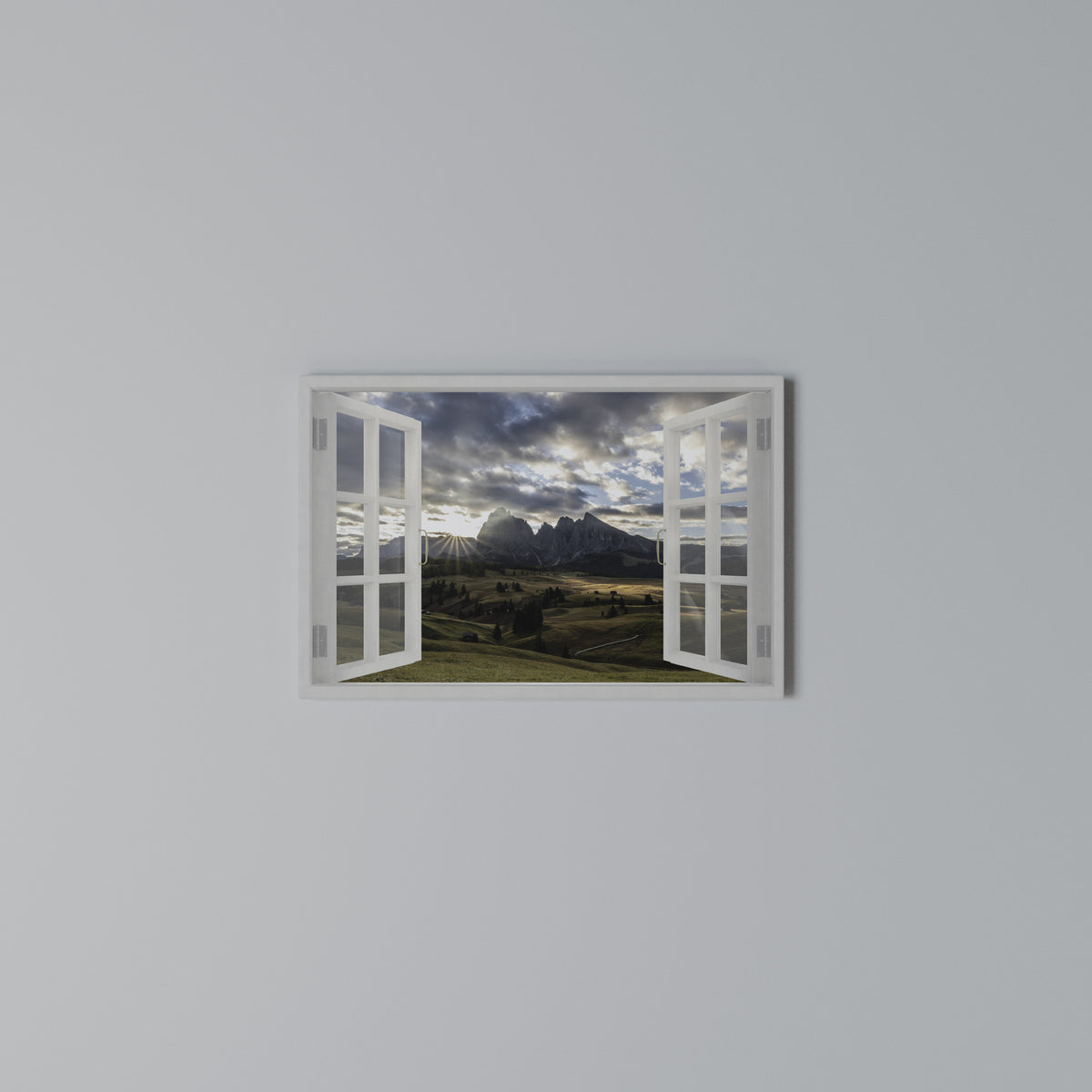 MOUNTAIN VIEWPORT Horizontal Canvas Print