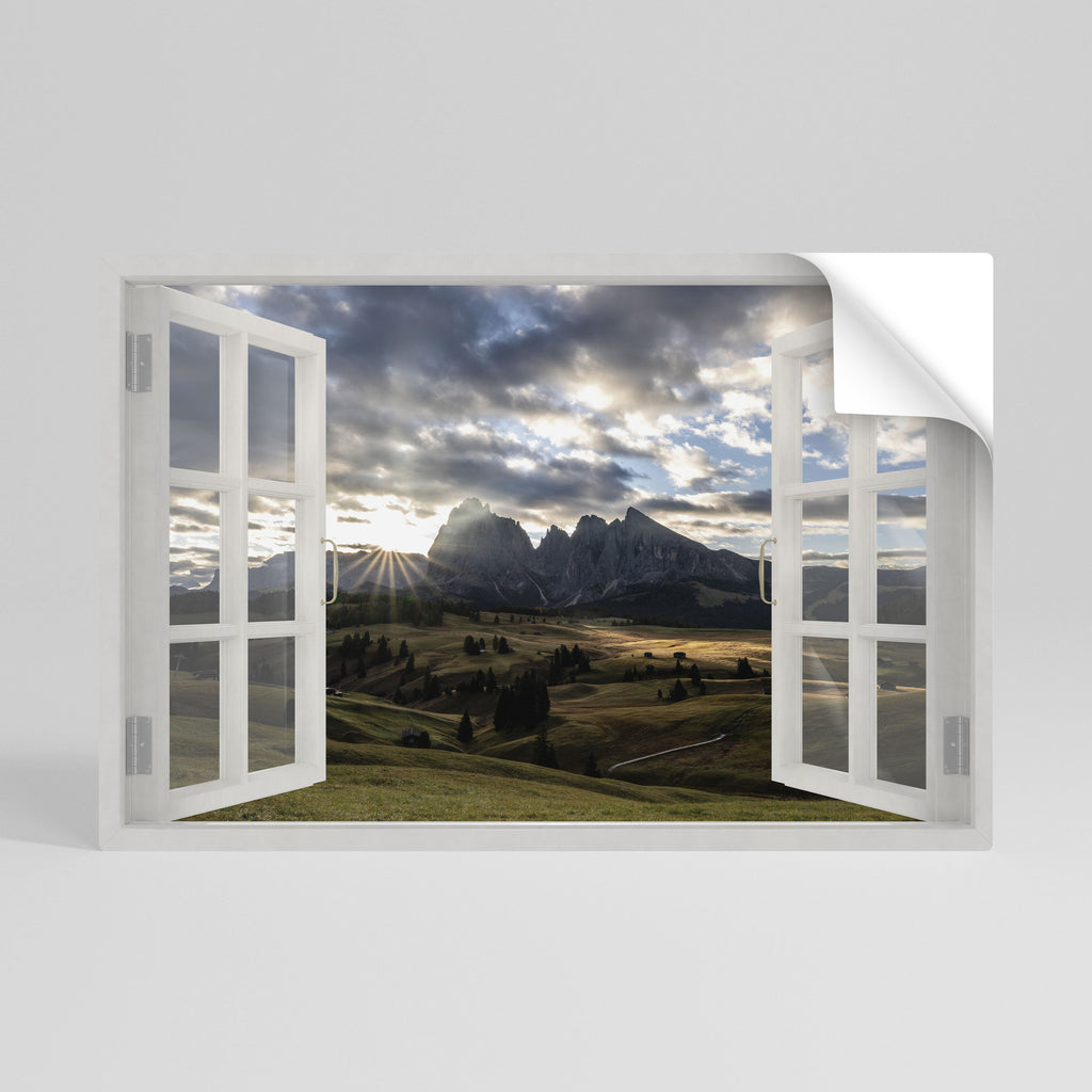 Affiche horizontale autocollante MOUNTAIN VIEWPORT