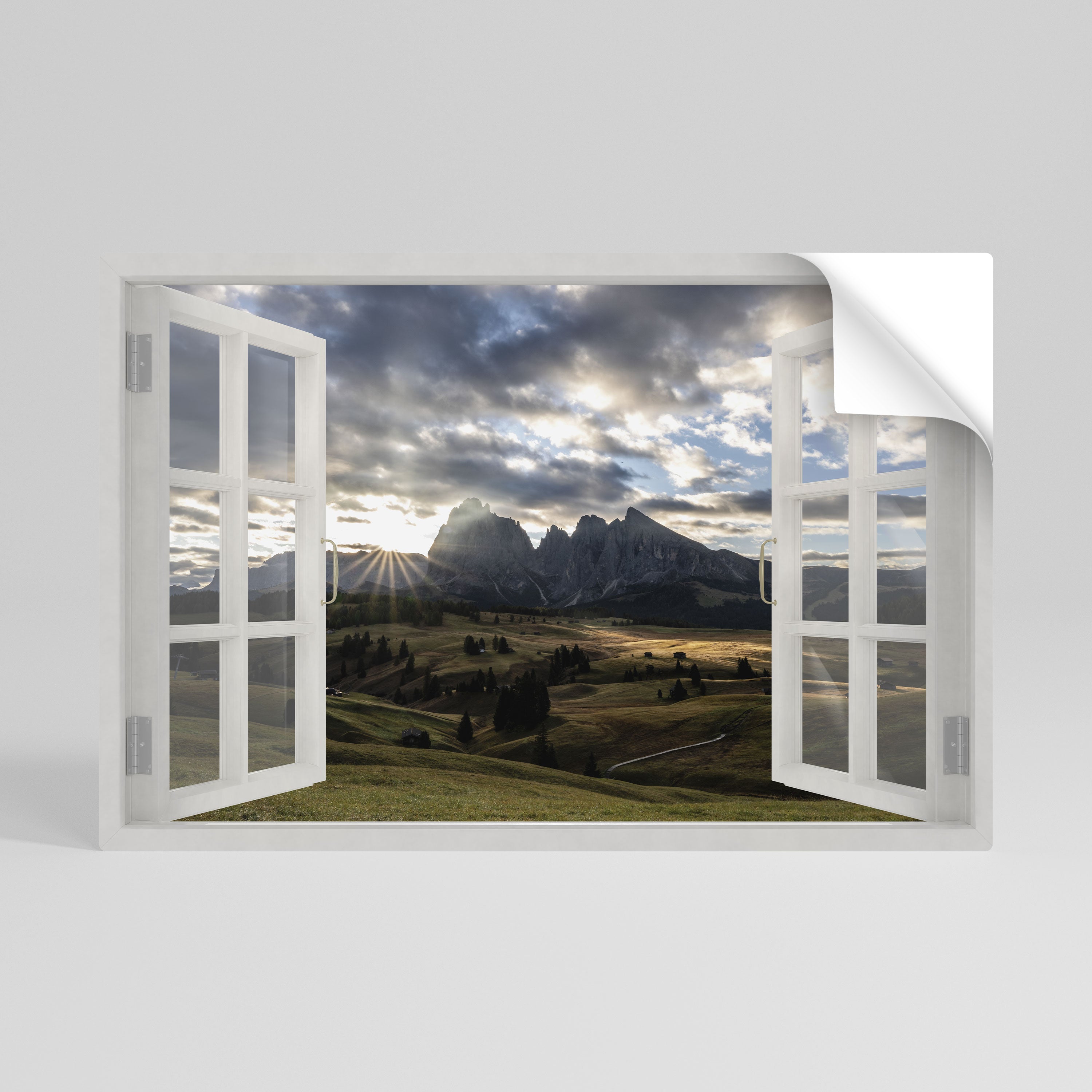 Affiche horizontale autocollante MOUNTAIN VIEWPORT