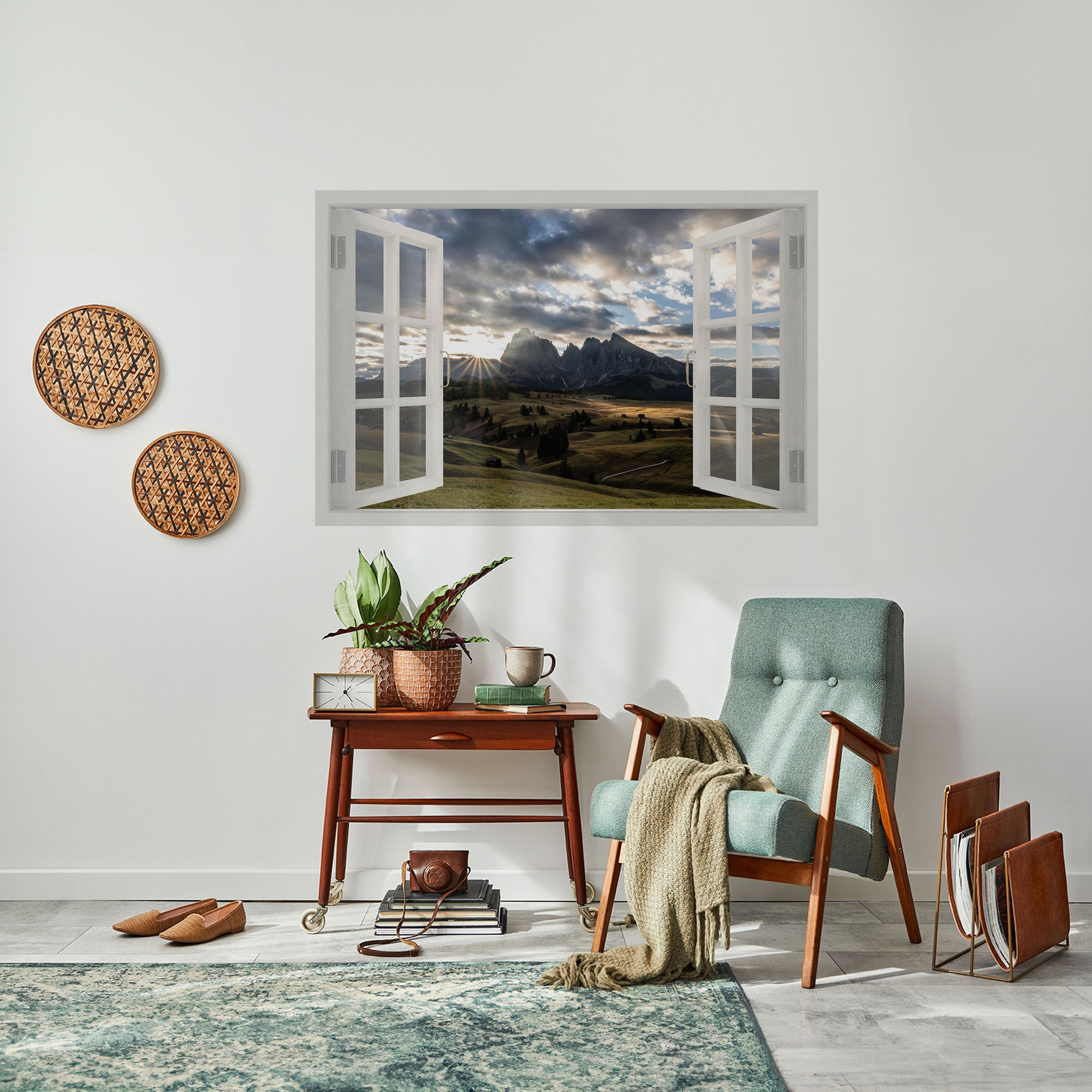 Affiche horizontale autocollante MOUNTAIN VIEWPORT