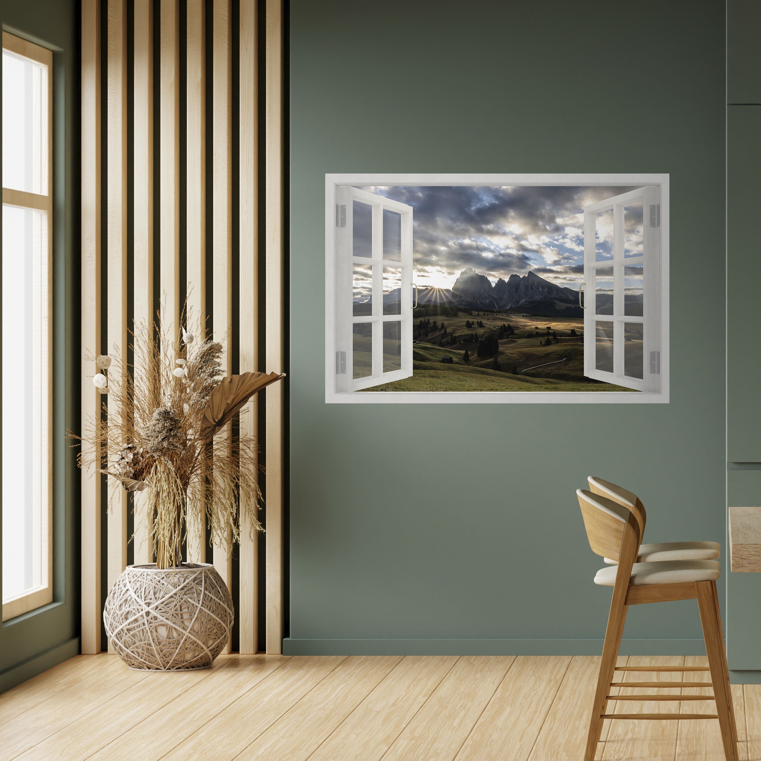 Affiche horizontale autocollante MOUNTAIN VIEWPORT