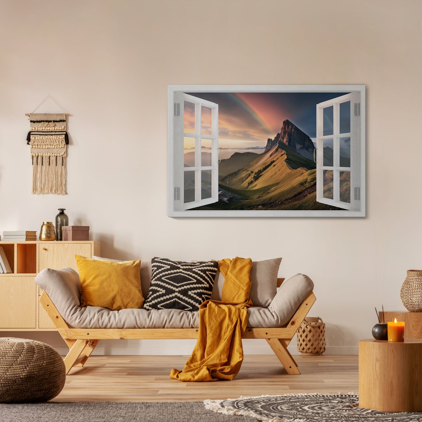 RAINBOW ESCAPE Horizontal Canvas Print