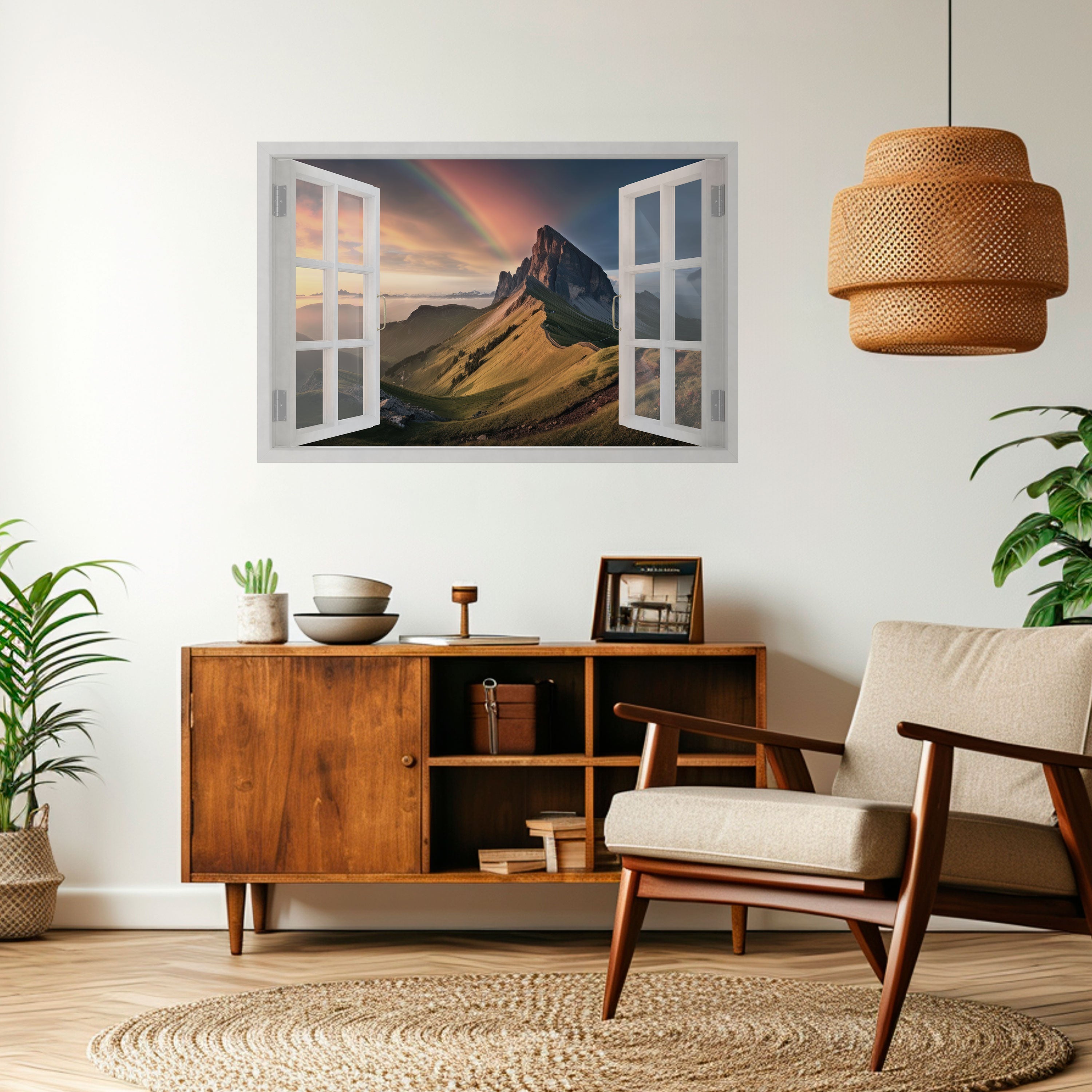 Affiche horizontale autocollante RAINBOW ESCAPE