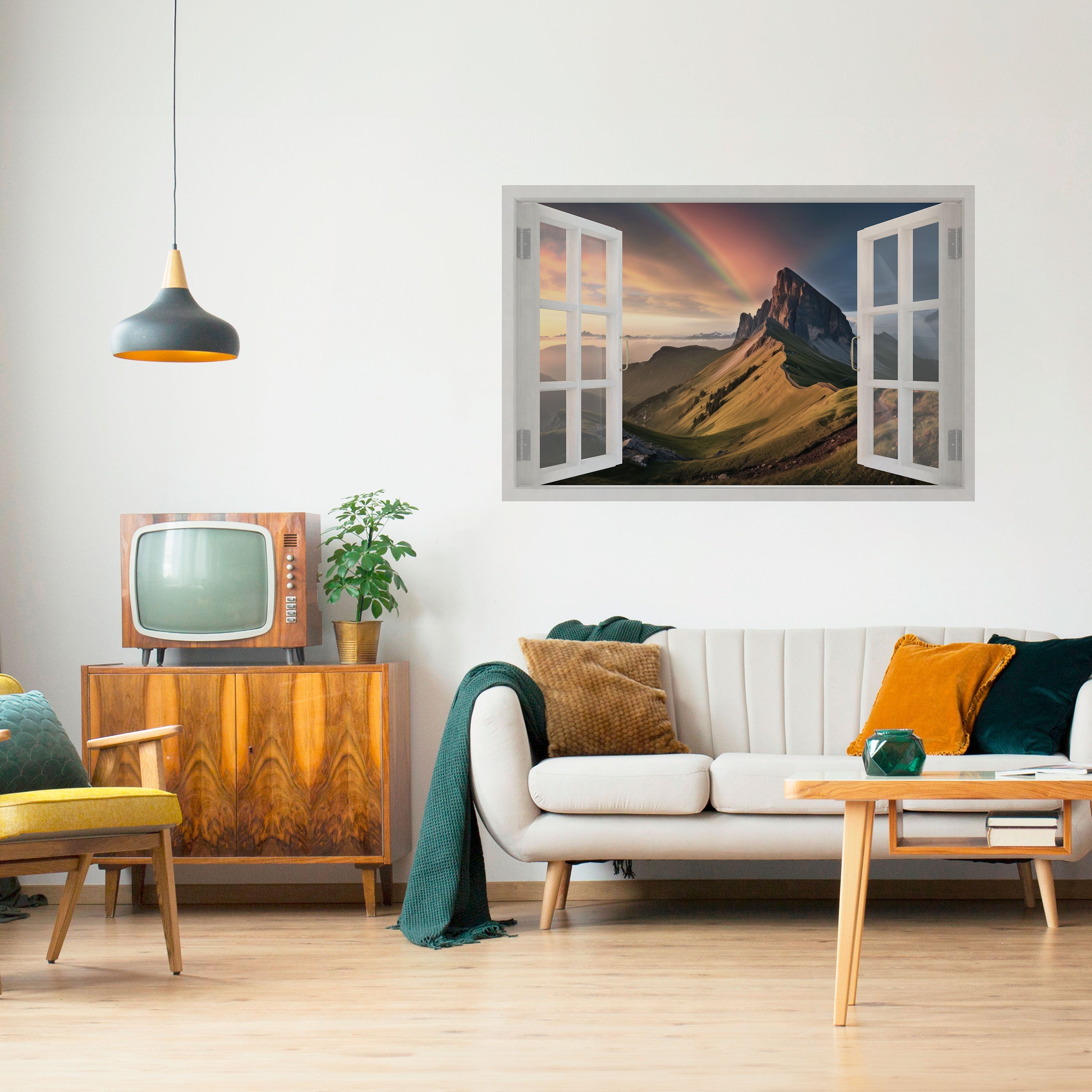 Affiche horizontale autocollante RAINBOW ESCAPE