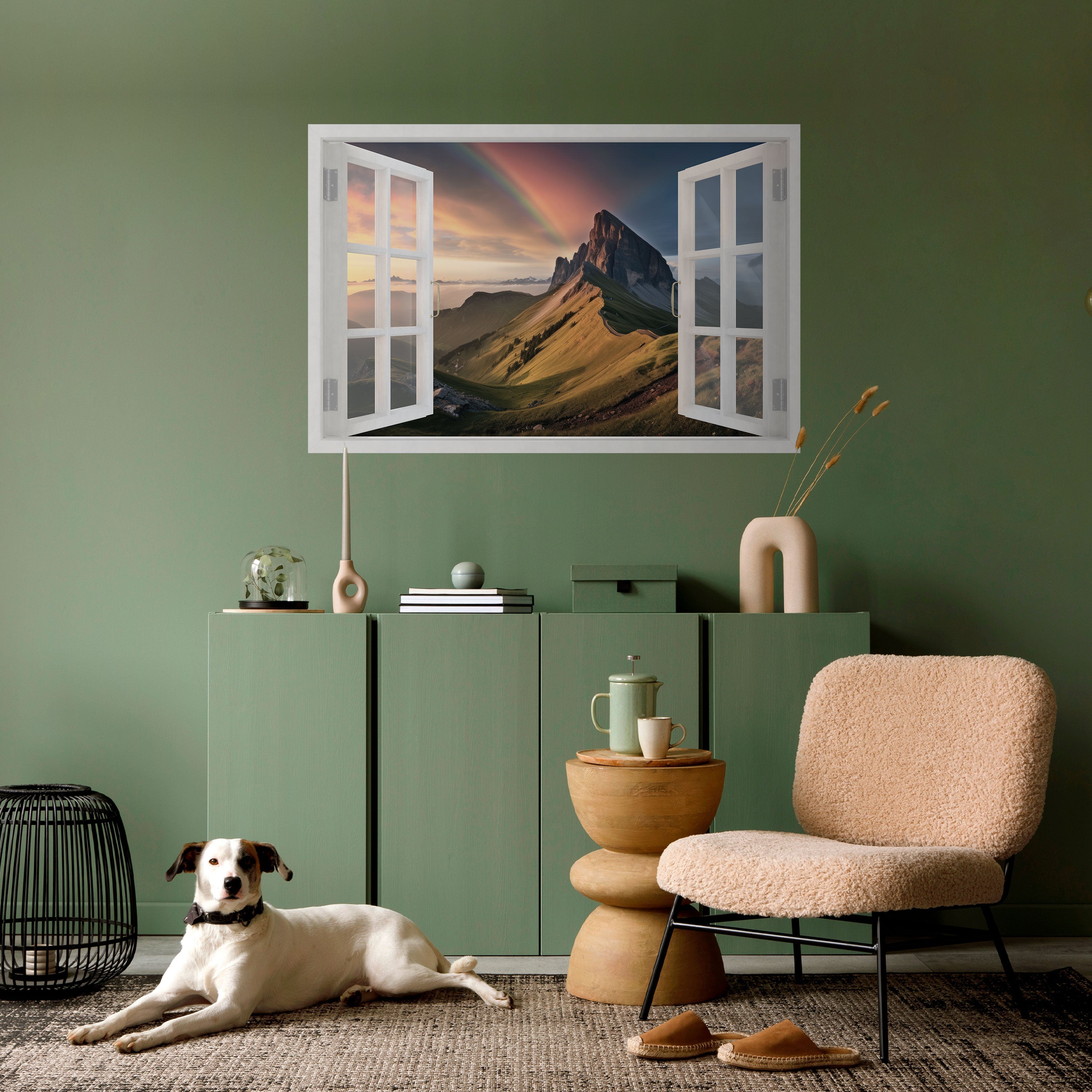 Affiche horizontale autocollante RAINBOW ESCAPE