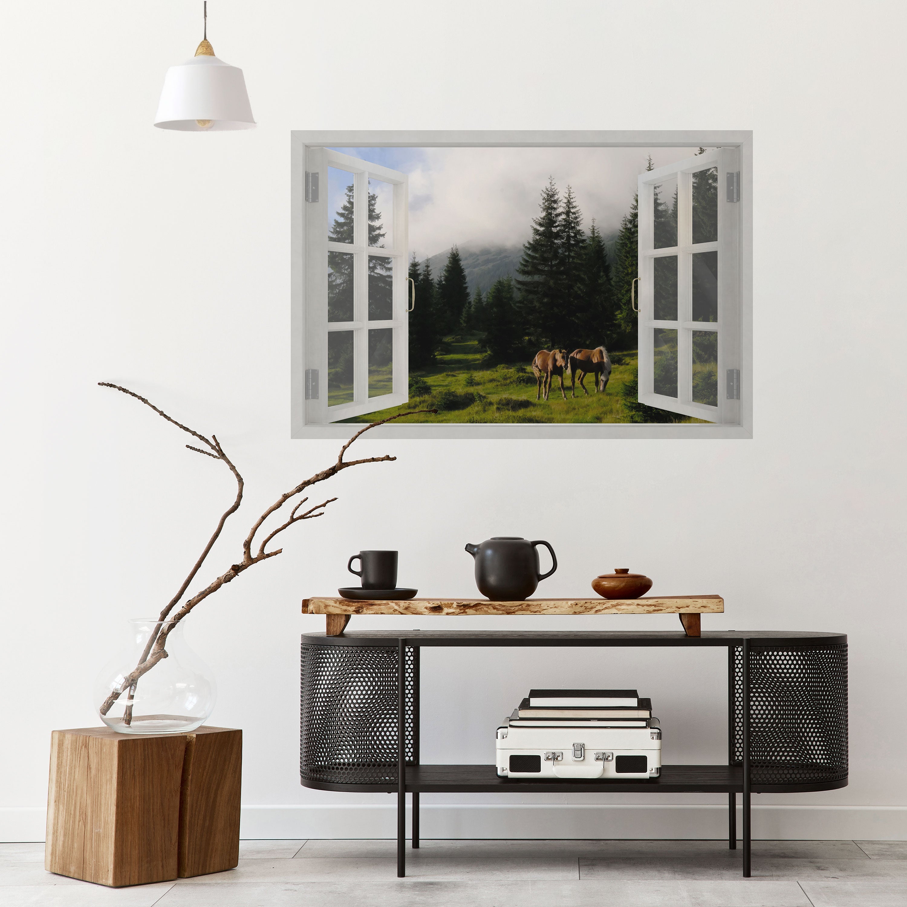 Affiche horizontale autocollante WINDOWS TO WANDER