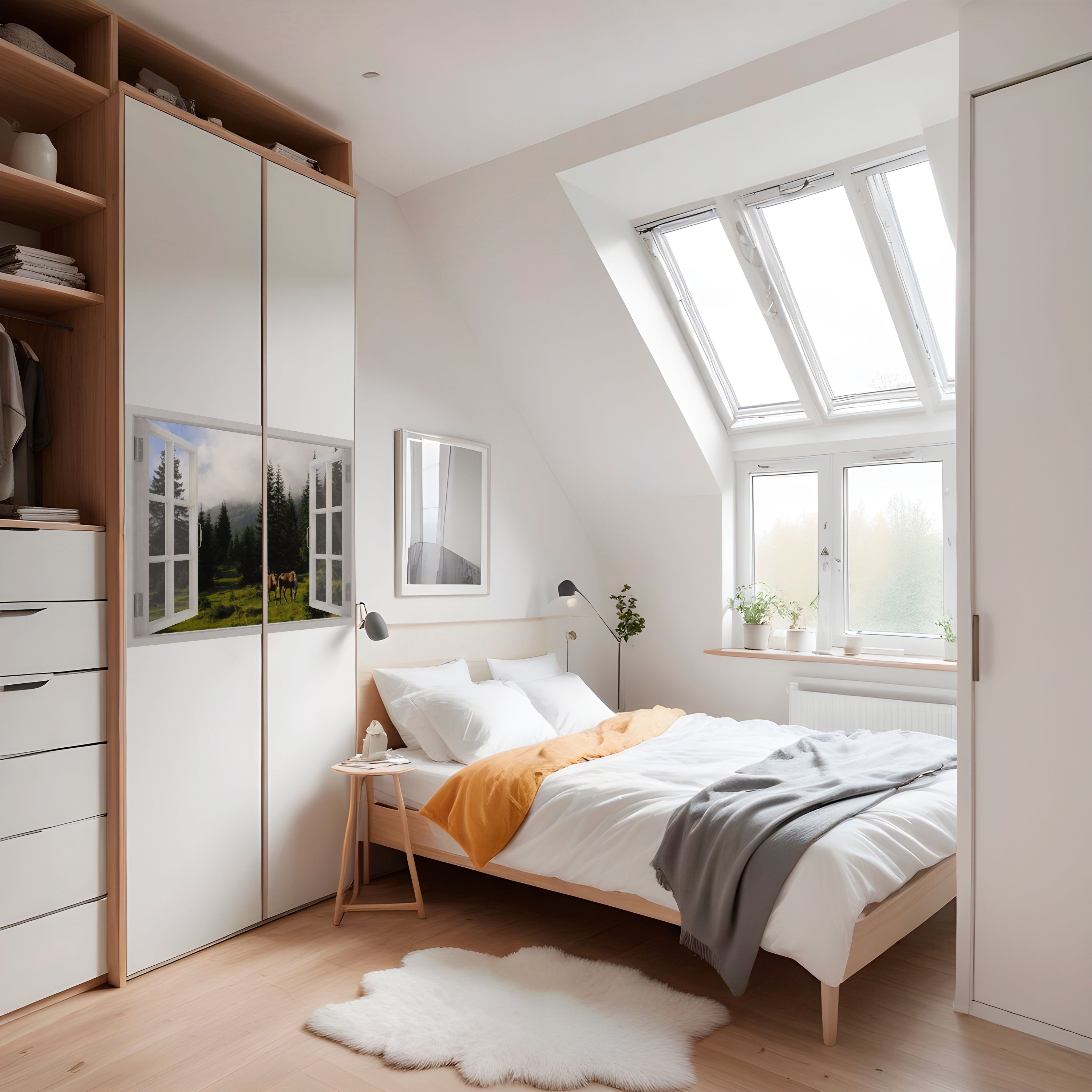 Affiche horizontale autocollante WINDOWS TO WANDER