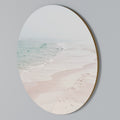 MISTY SHORELINE BLISS Round Wall Art