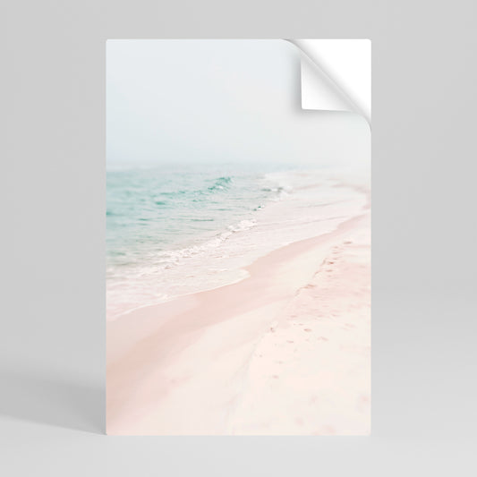 MISTY SHORELINE BLISS Peel and Stick Vertical Poster