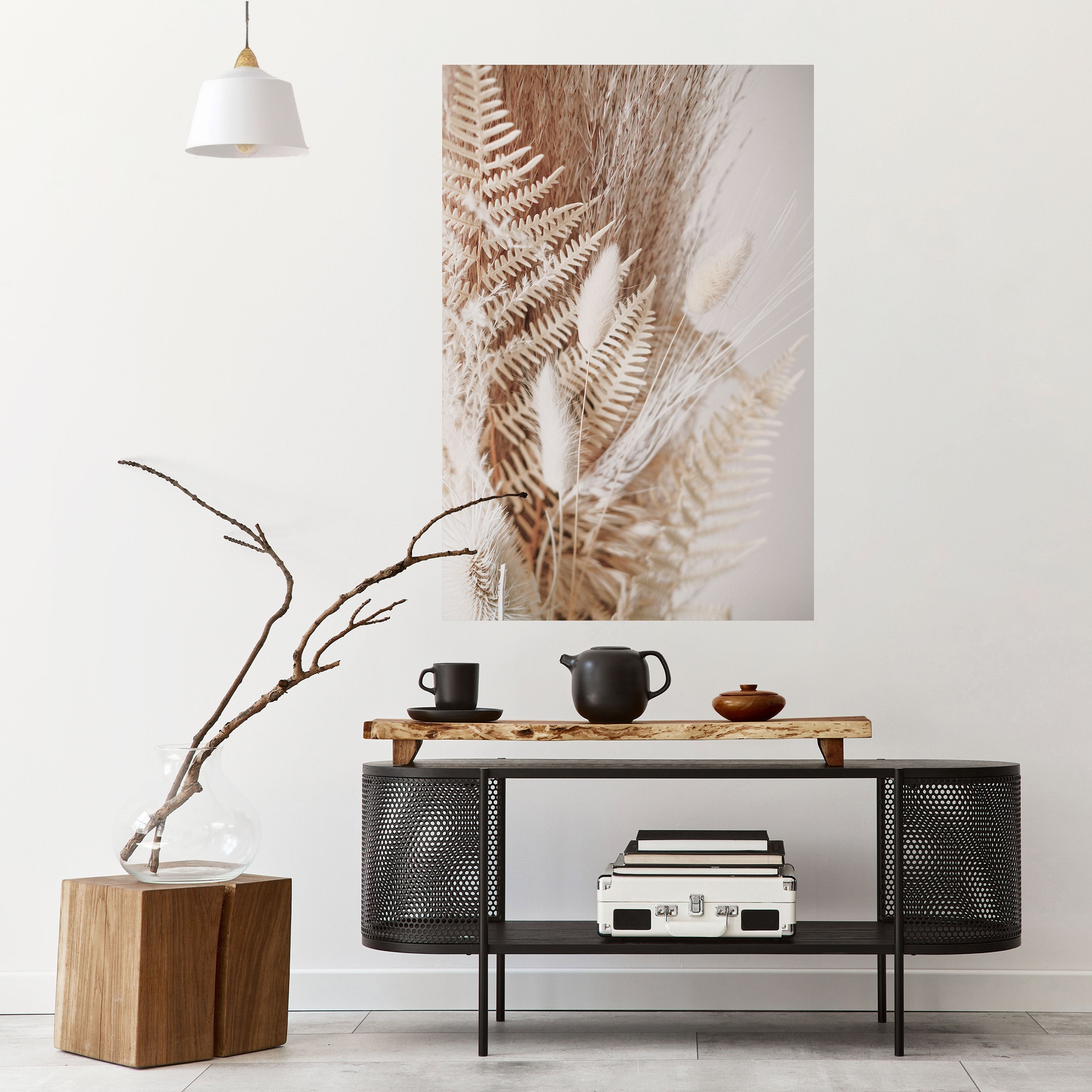 Affiche verticale autocollante « GENTLE GRASSLANDS INVITE »