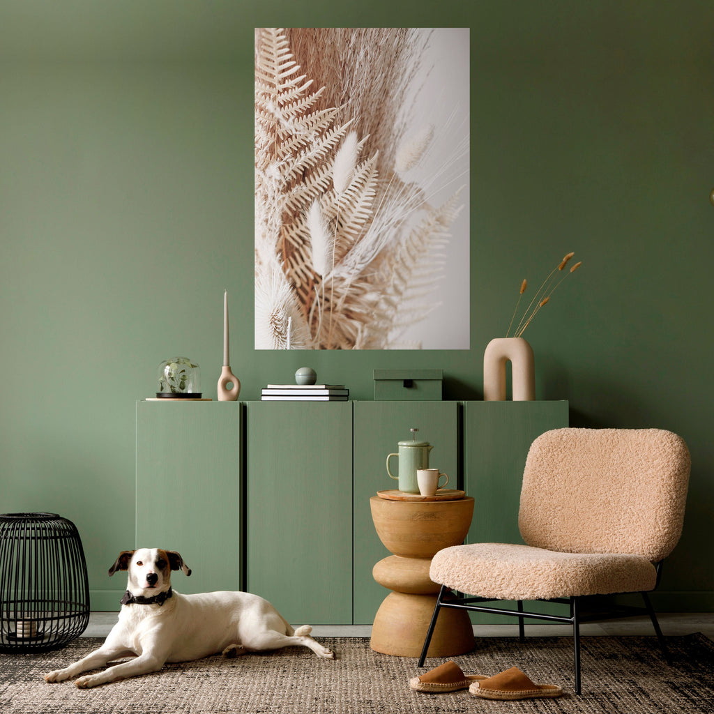 Affiche verticale autocollante « GENTLE GRASSLANDS INVITE »