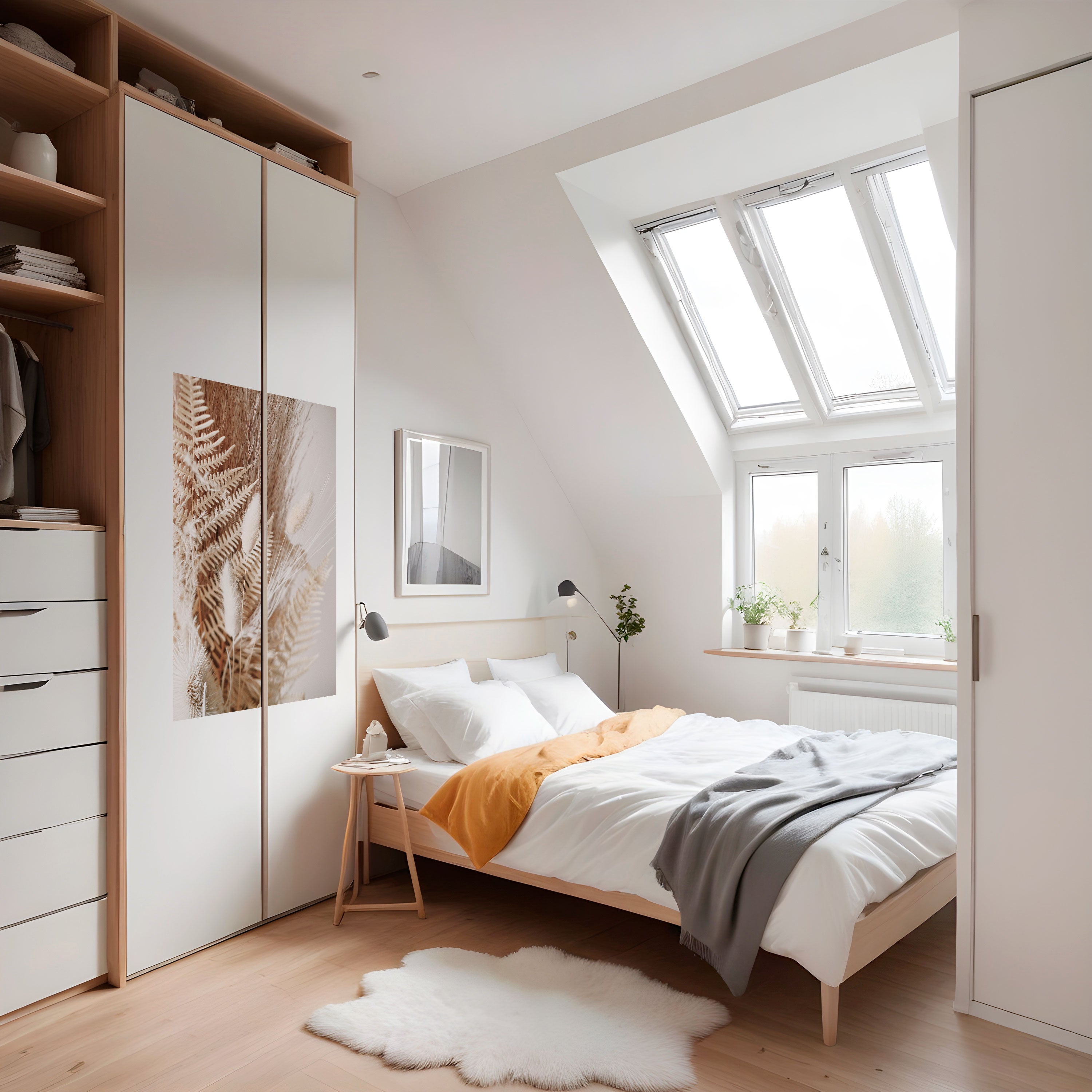 Affiche verticale autocollante « GENTLE GRASSLANDS INVITE »