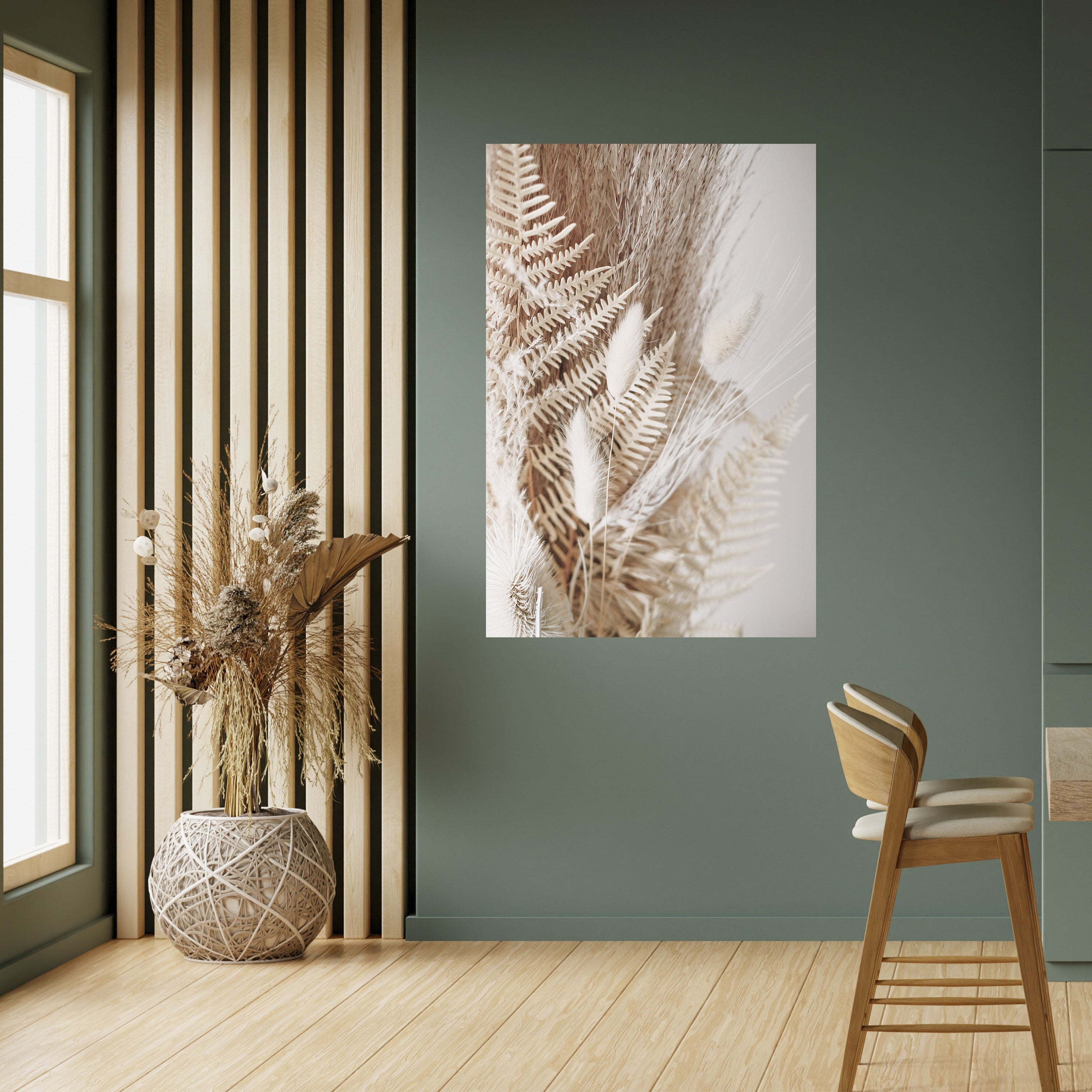 Affiche verticale autocollante « GENTLE GRASSLANDS INVITE »