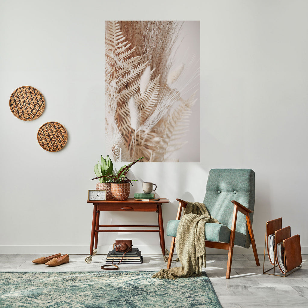 Affiche verticale autocollante « GENTLE GRASSLANDS INVITE »