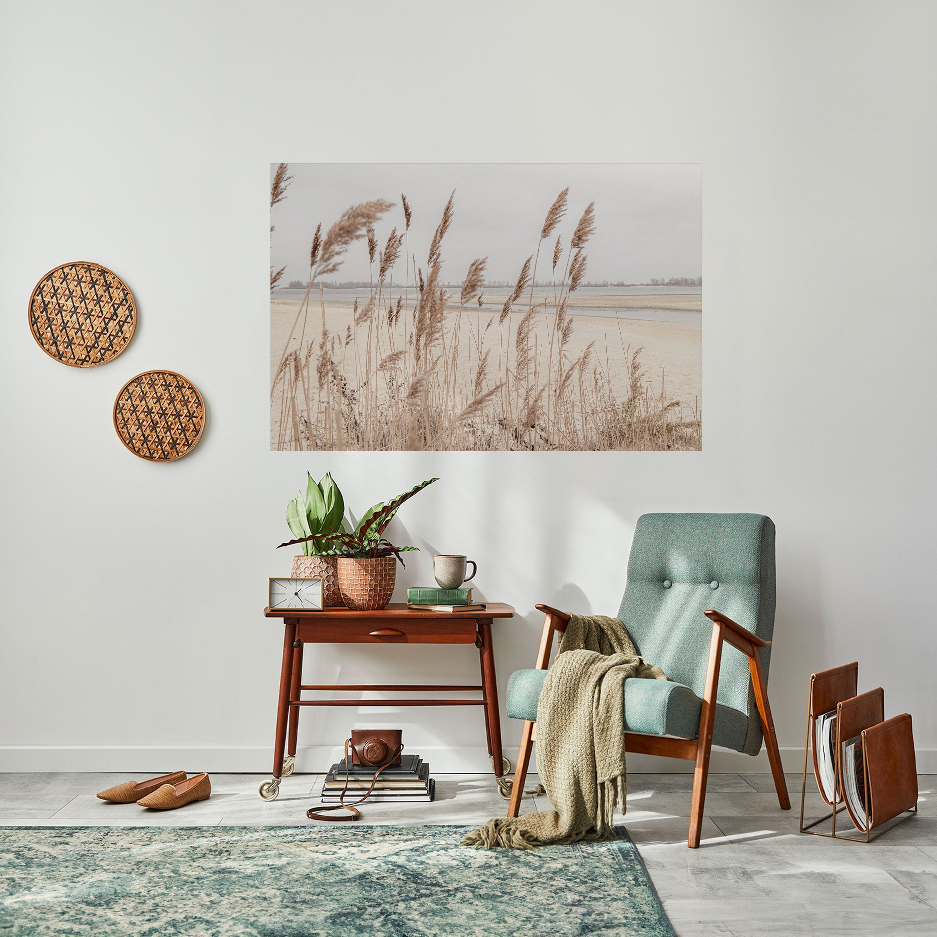 Affiche horizontale autocollante BREEZY STRAW HARMONY