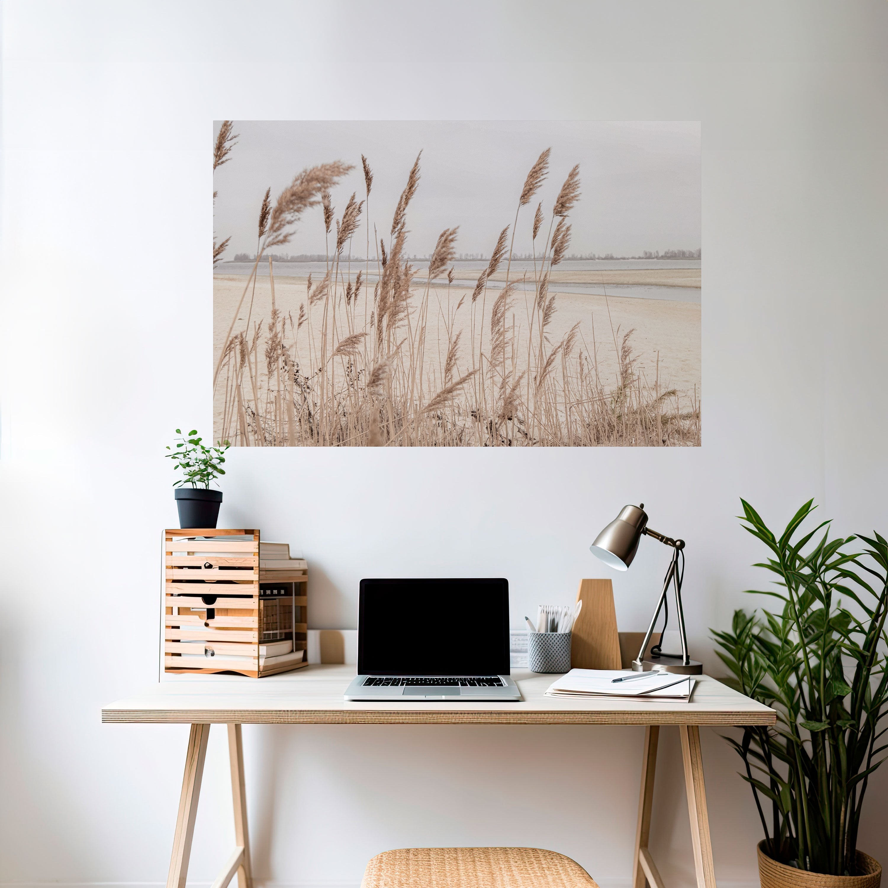 Affiche horizontale autocollante BREEZY STRAW HARMONY