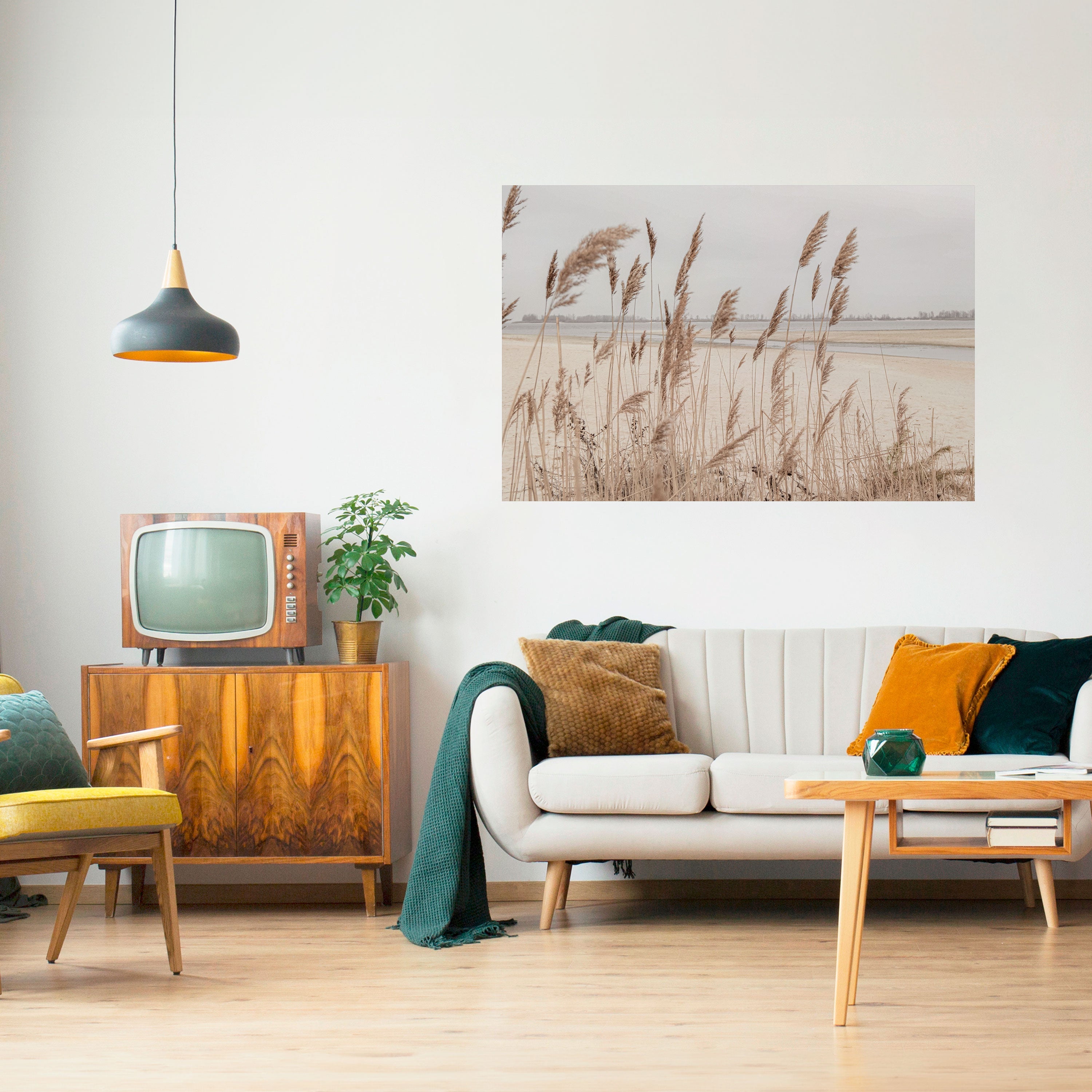 Affiche horizontale autocollante BREEZY STRAW HARMONY