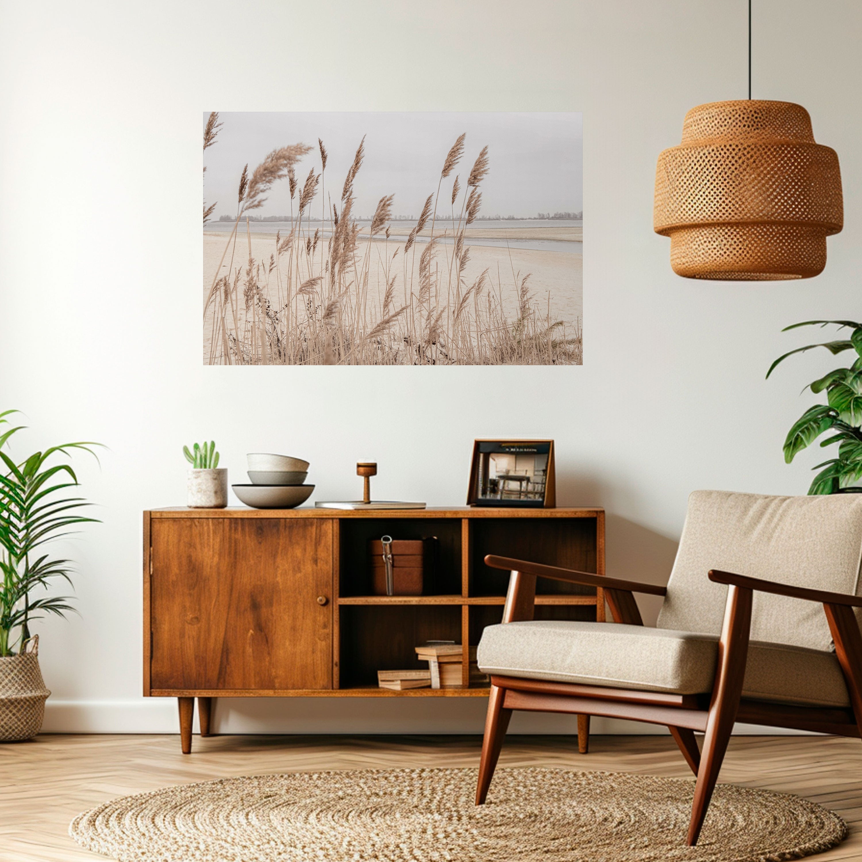 Affiche horizontale autocollante BREEZY STRAW HARMONY