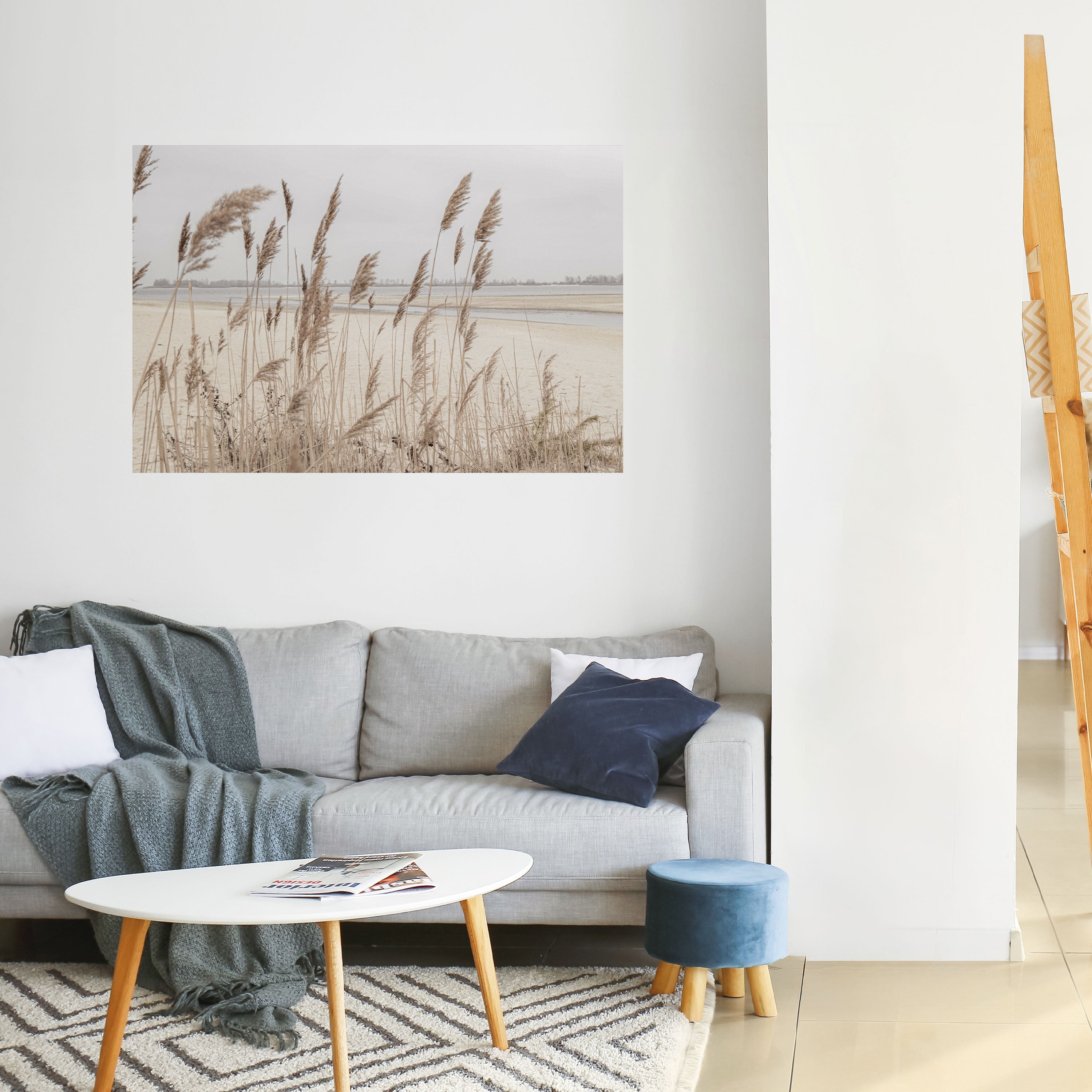 Affiche horizontale autocollante BREEZY STRAW HARMONY