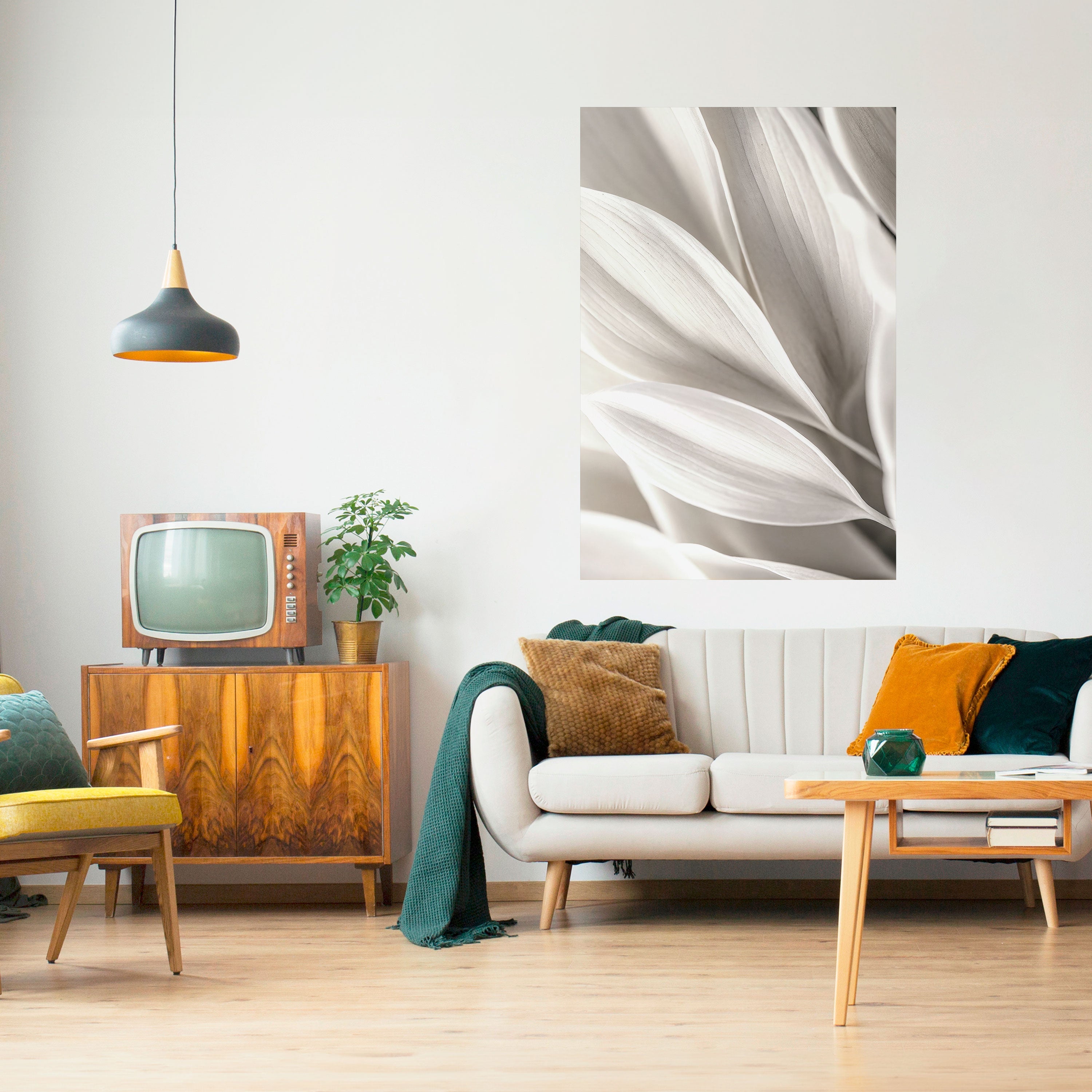 Affiche verticale autocollante « Whispers of White »