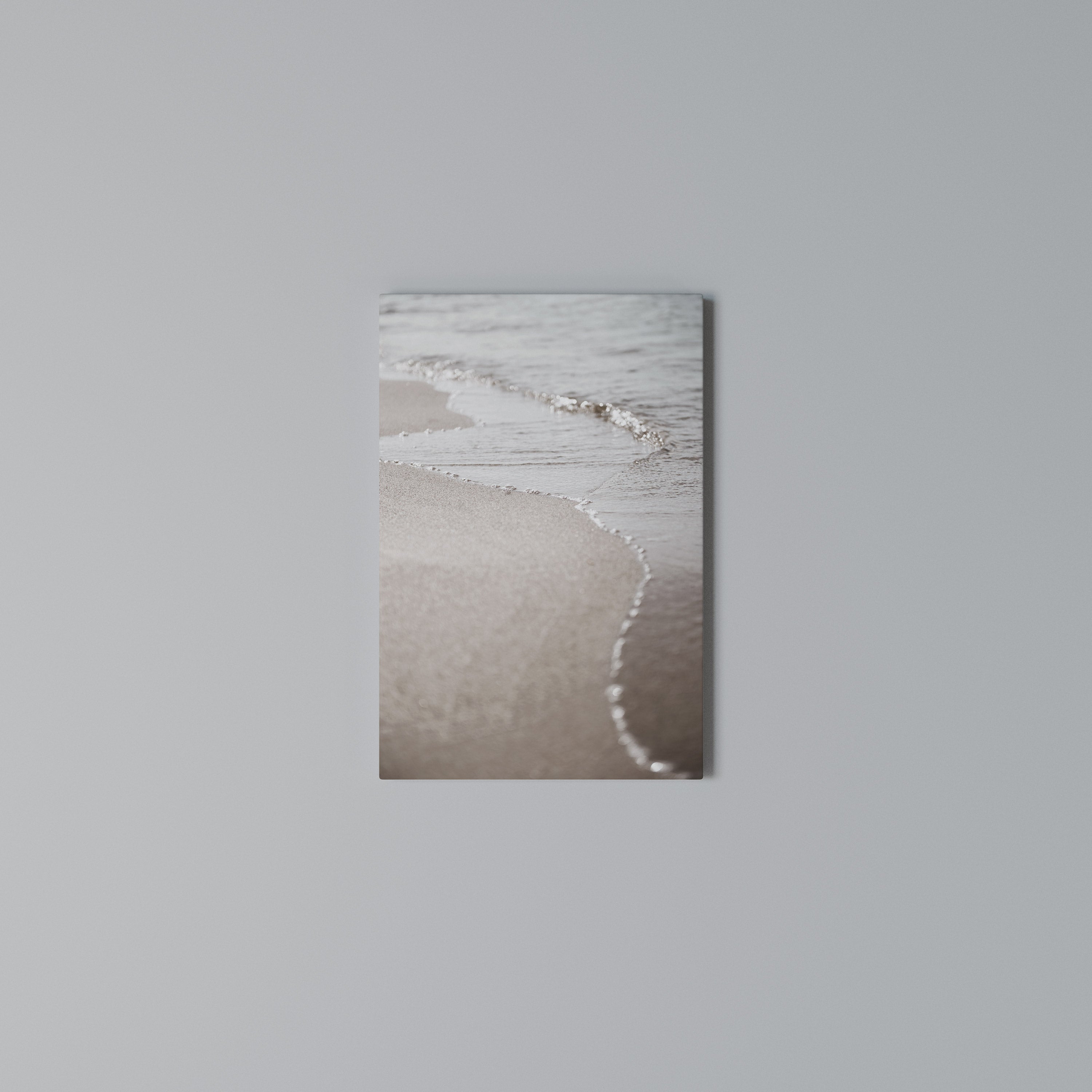 SILKEN SHORELINE DANCE Vertical Canvas Print