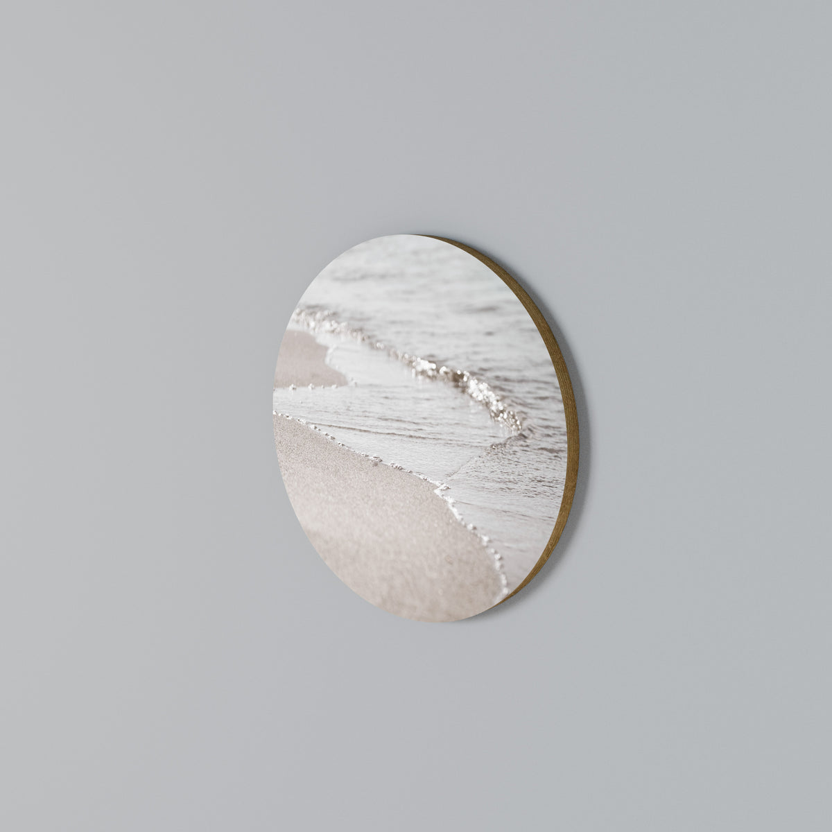 SILKEN SHORELINE DANCE Round Wall Art