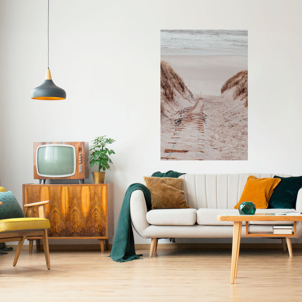 Affiche verticale autocollante « RANDONNÉE SUR LA CÔTE CACHÉE »