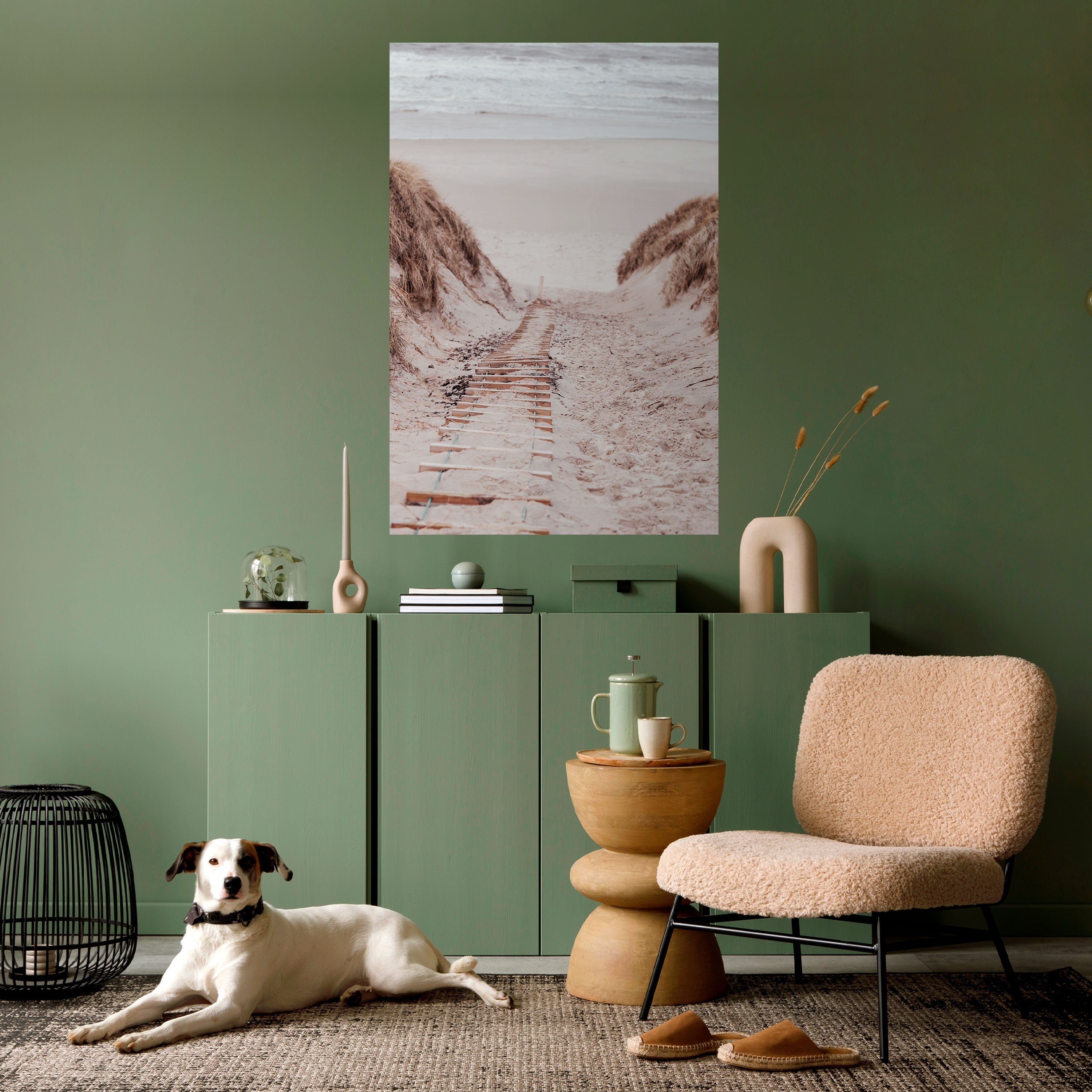 Affiche verticale autocollante « RANDONNÉE SUR LA CÔTE CACHÉE »