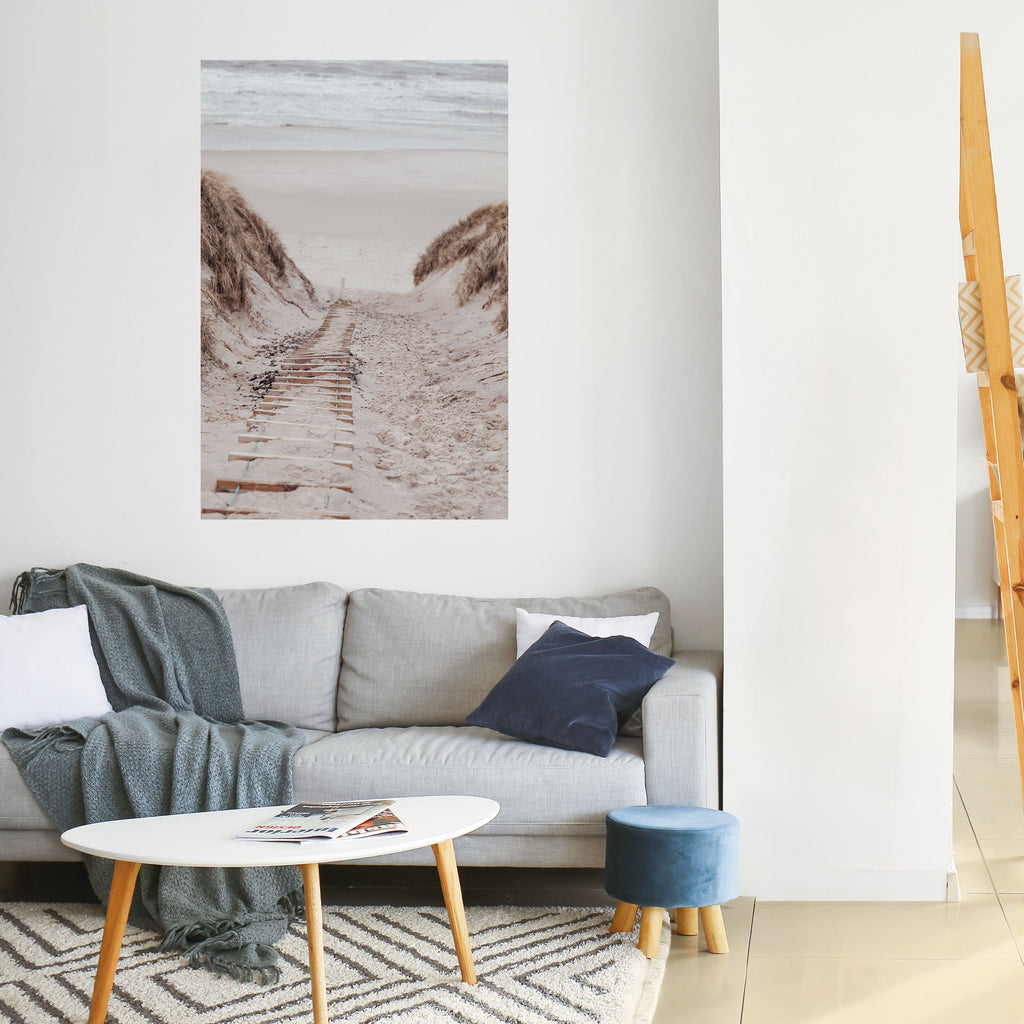 Affiche verticale autocollante « RANDONNÉE SUR LA CÔTE CACHÉE »