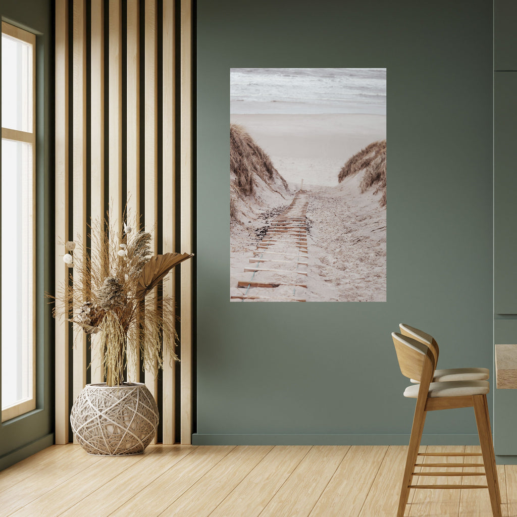 Affiche verticale autocollante « RANDONNÉE SUR LA CÔTE CACHÉE »