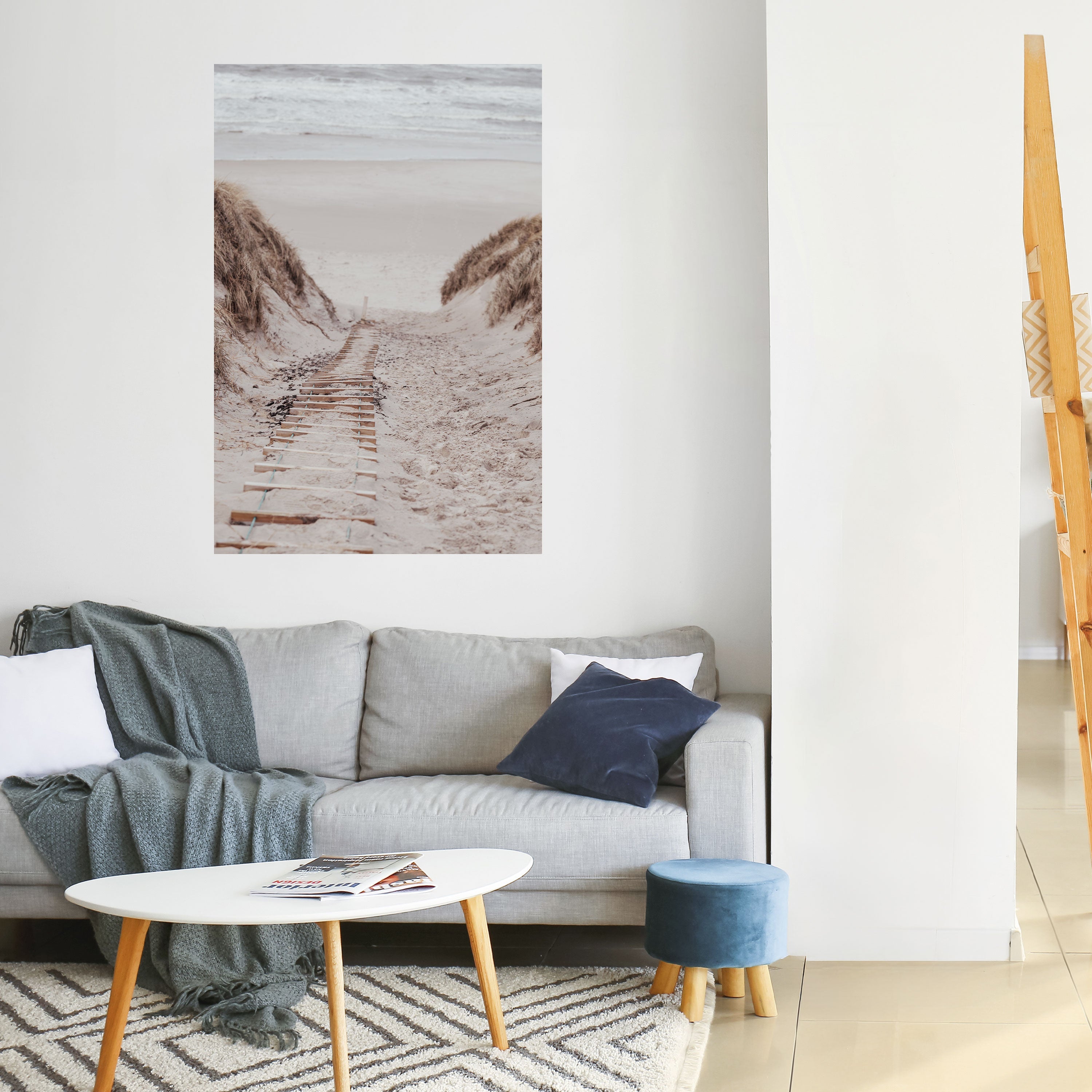 Affiche verticale autocollante « RANDONNÉE SUR LA CÔTE CACHÉE »