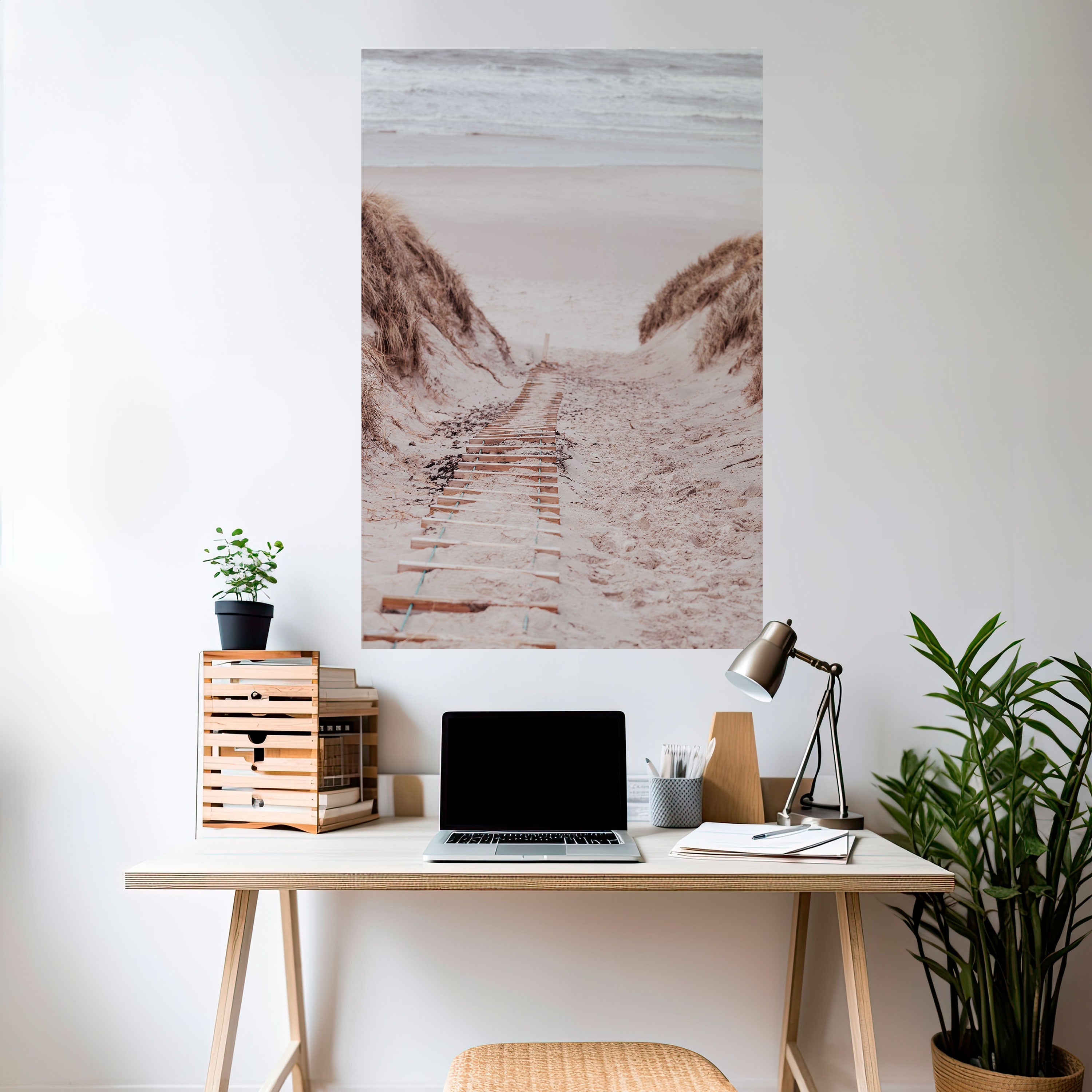 Affiche verticale autocollante « RANDONNÉE SUR LA CÔTE CACHÉE »