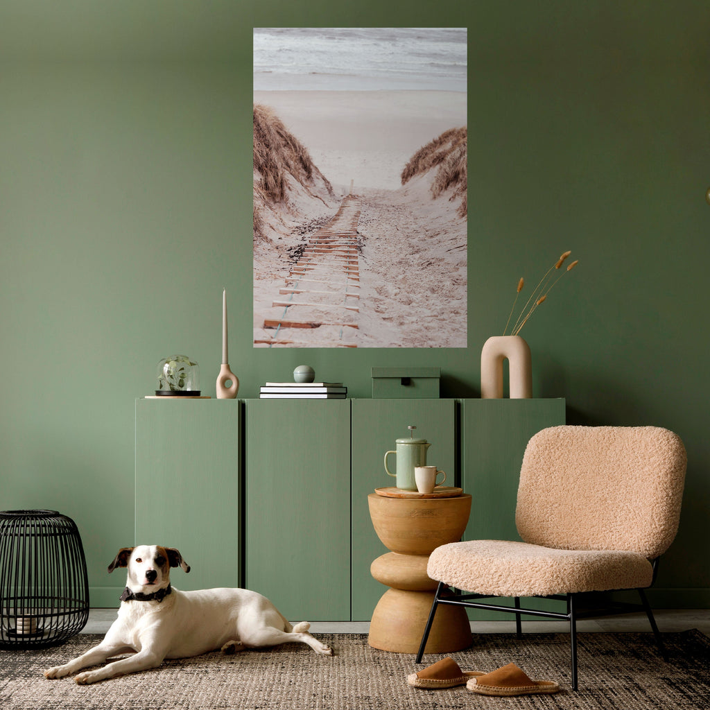 Affiche verticale autocollante « RANDONNÉE SUR LA CÔTE CACHÉE »