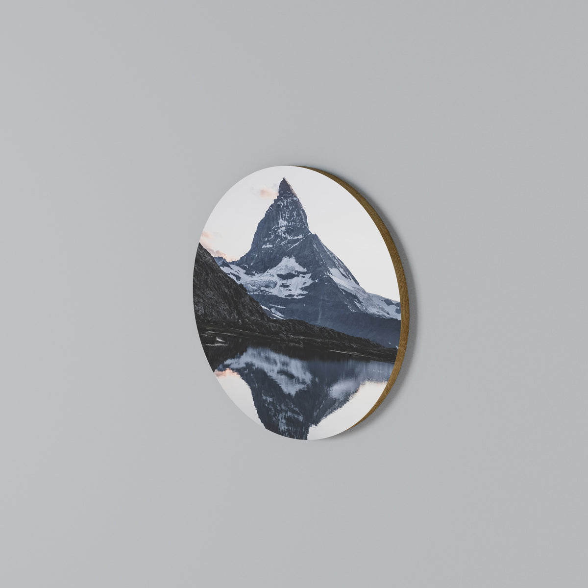 MEMORY OF MATTERHORN Round Wall Art
